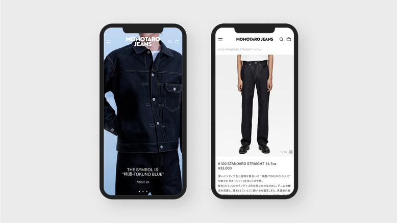 MOMOTARO JEANSブランドサイトをリニューアル