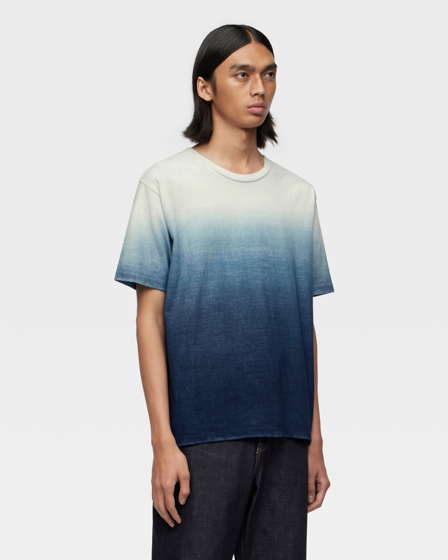 SOFT HEAVY OWN S/S TEE - NATURAL INDIGO GRADATION
