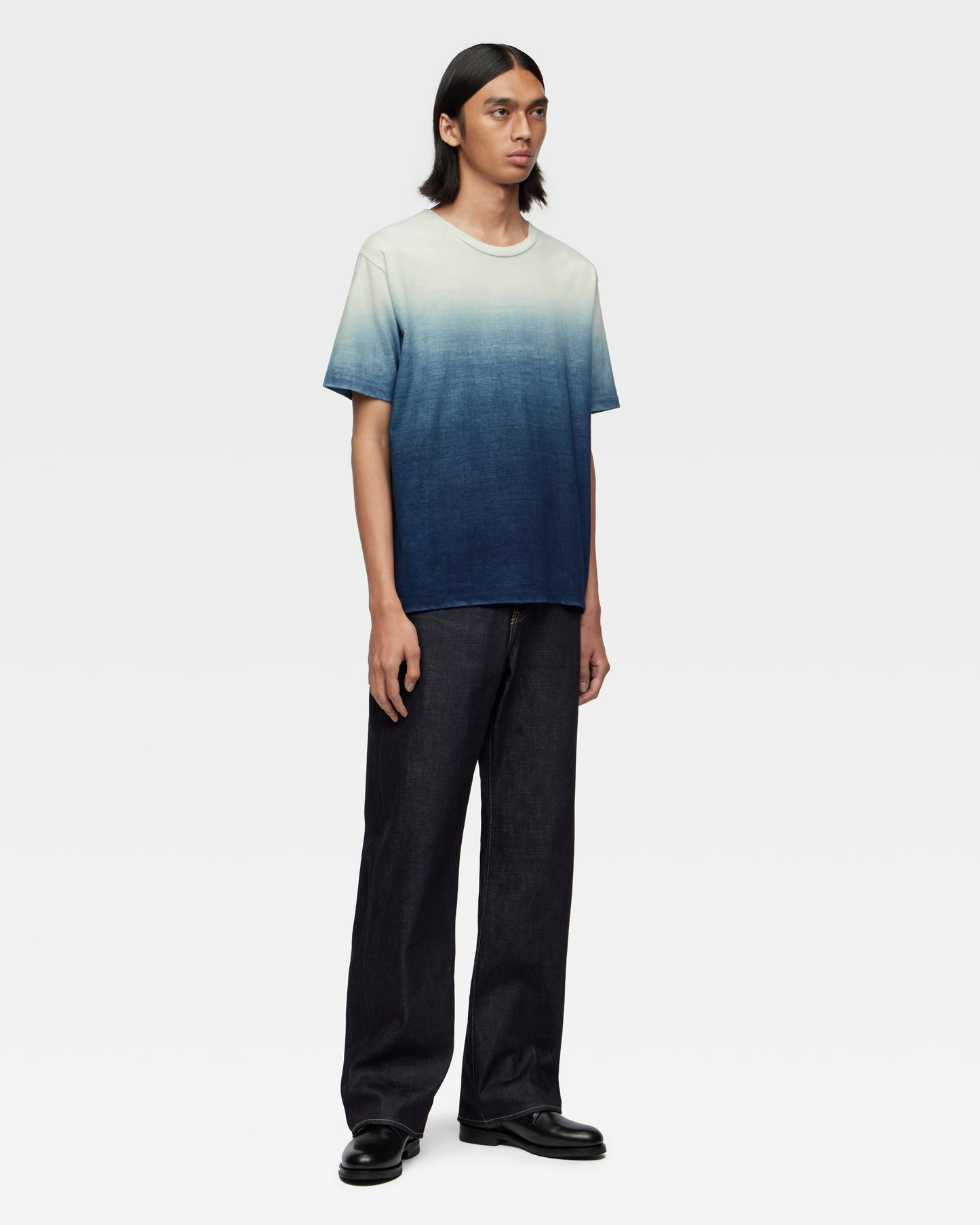 SOFT HEAVY OWN S/S TEE - NATURAL INDIGO GRADATION