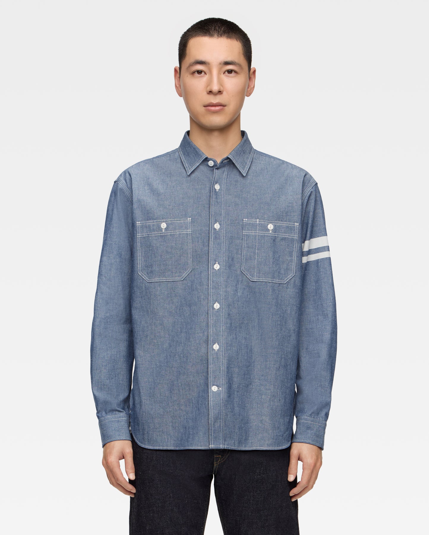 TRIPLE STITCH L/S CHAMBRAY SHIRT (SP)