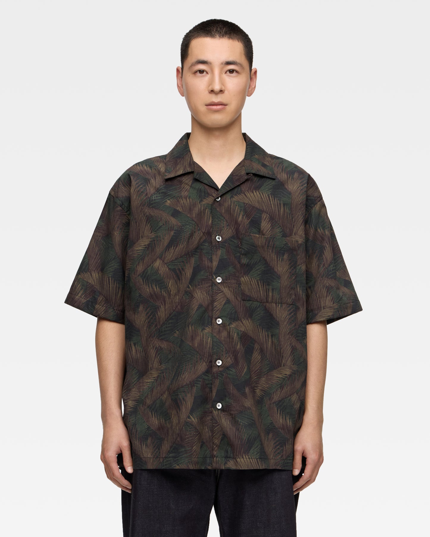 CYCADS PATTERN S/S SHIRT