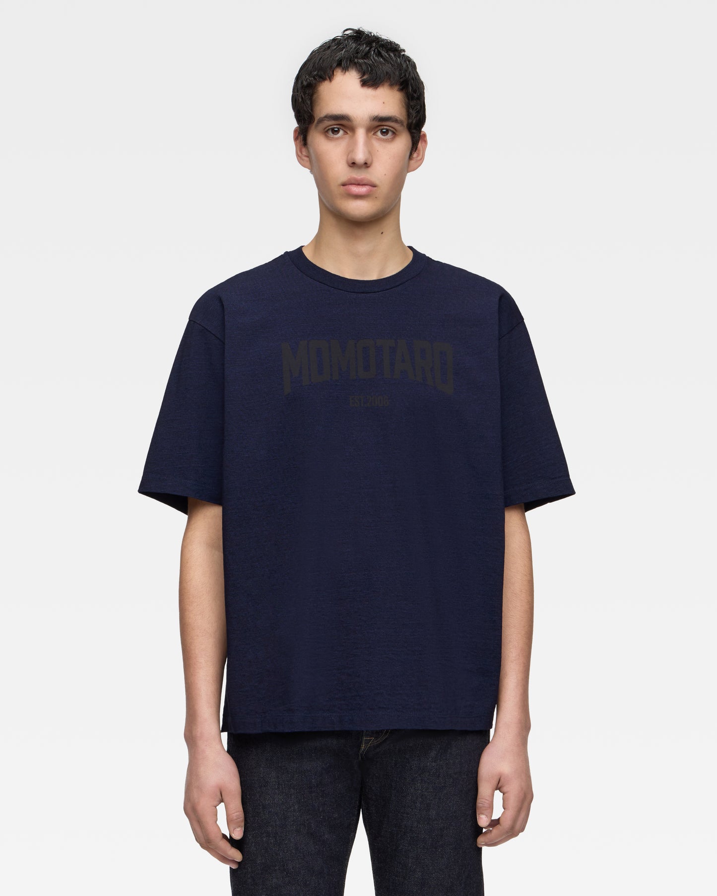 YARN DYED S/S TEE - ALPHABET(FRONT)