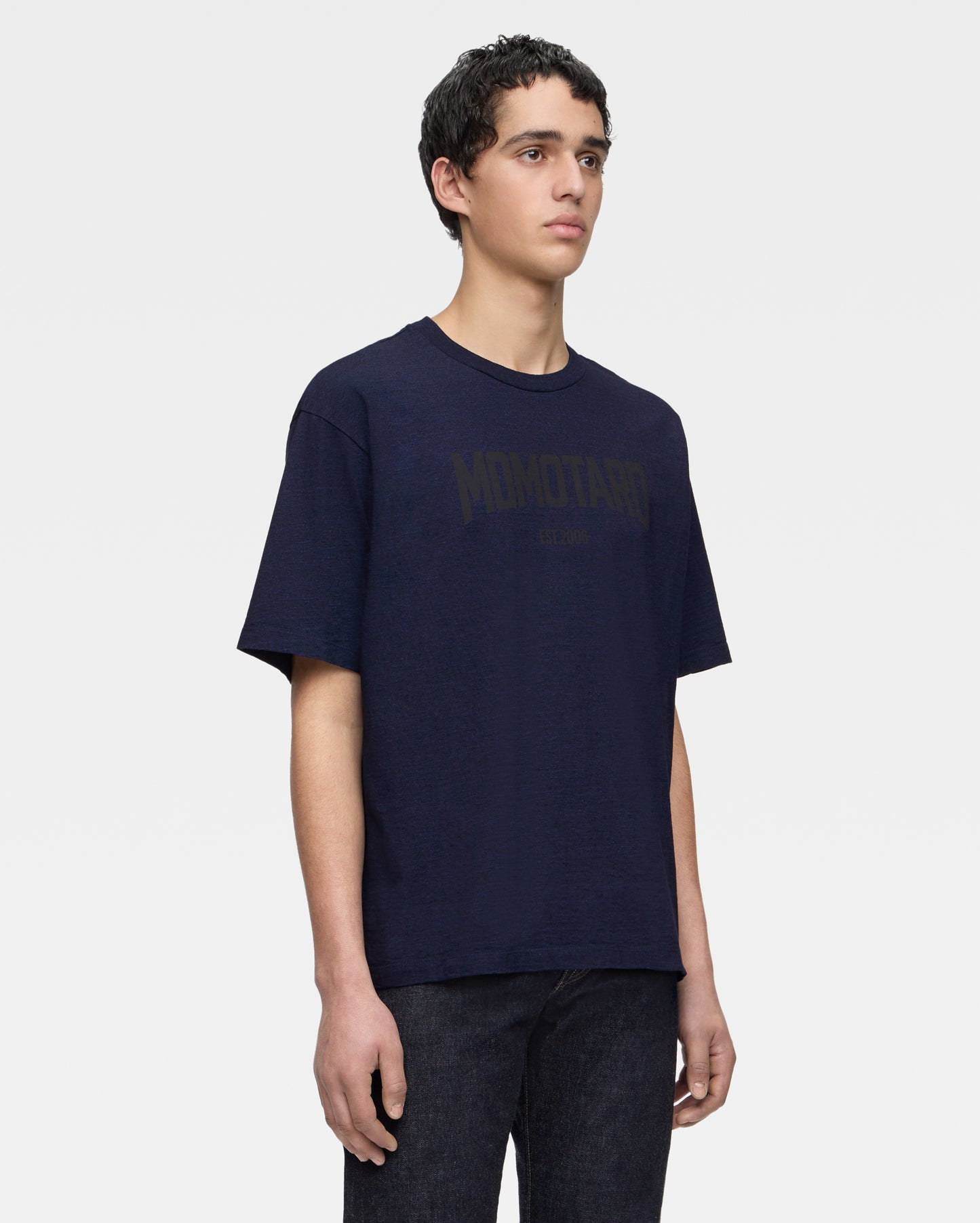 YARN DYED S/S TEE - ALPHABET(FRONT)