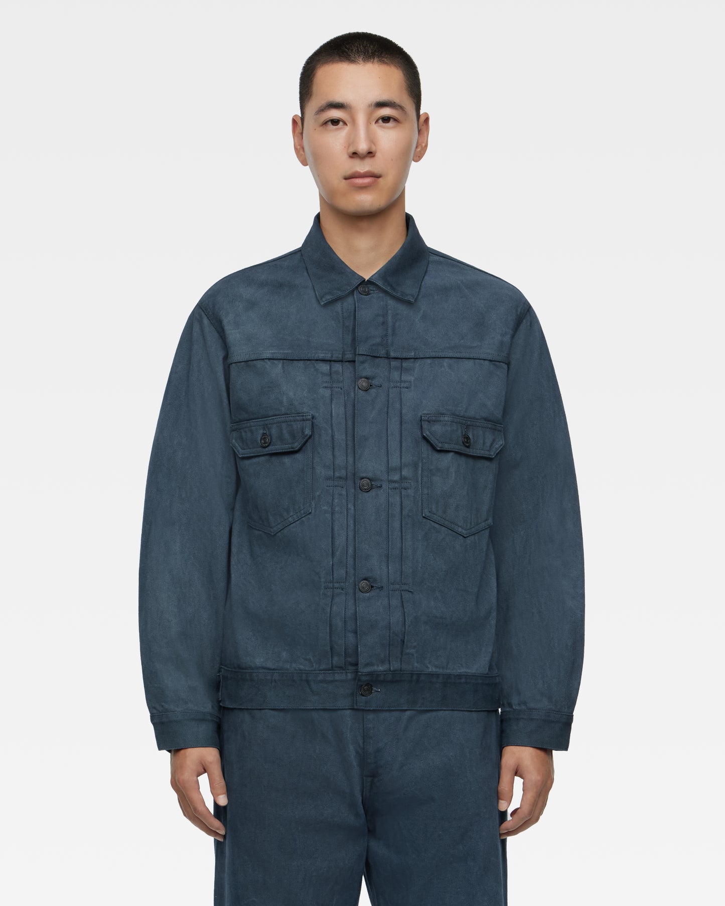 Mud & Natural Indigo Dyed Denim Jacket