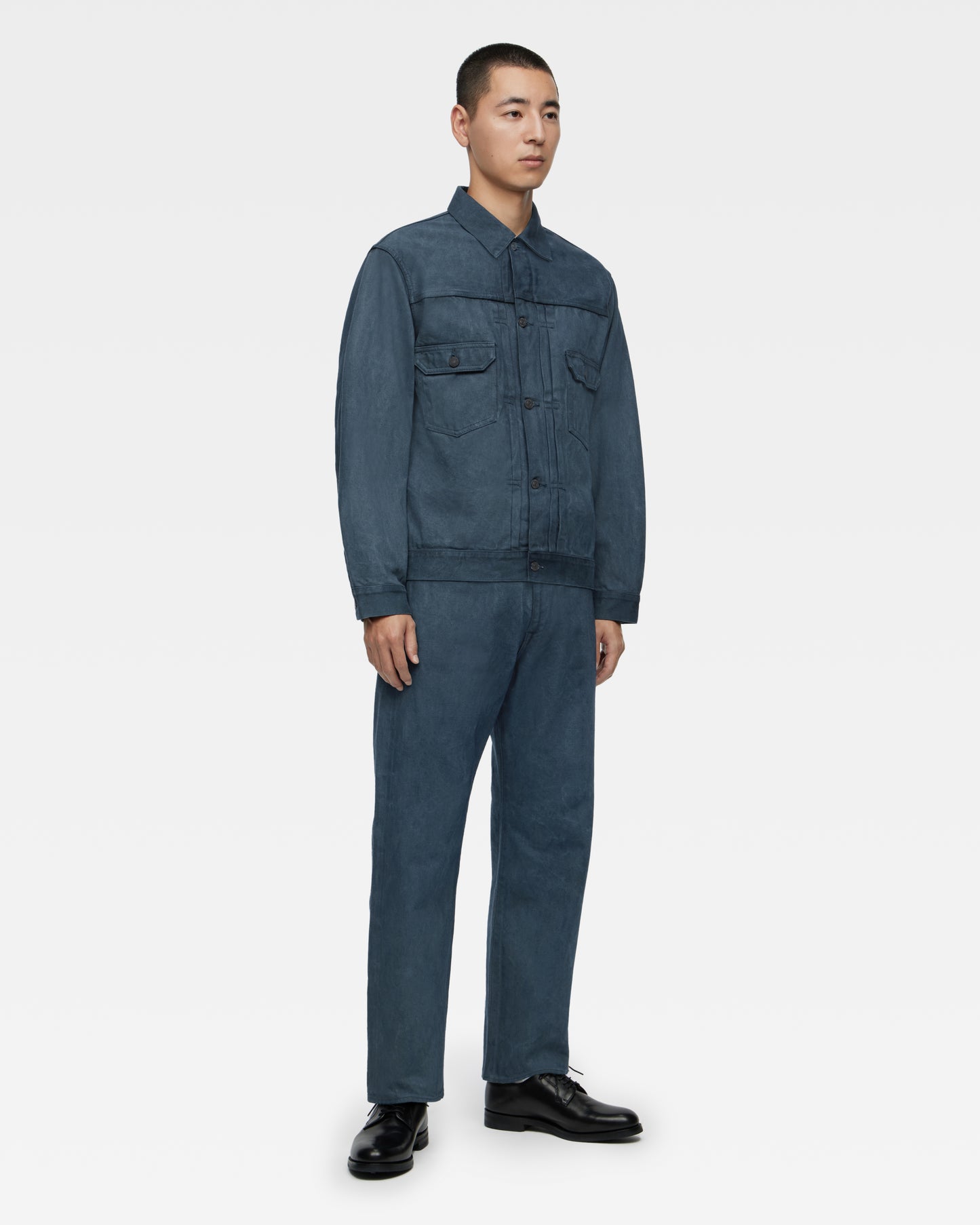 Mud & Natural Indigo Dyed Denim Jacket