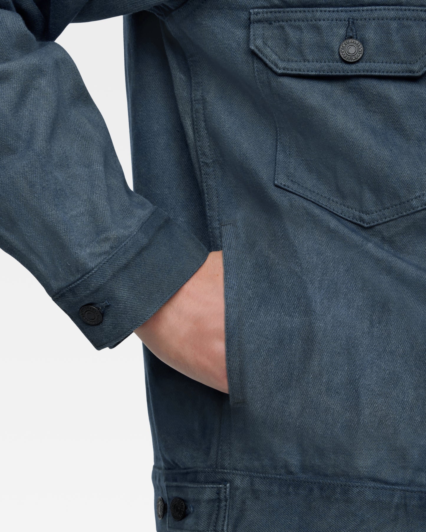 Mud & Natural Indigo Dyed Denim Jacket