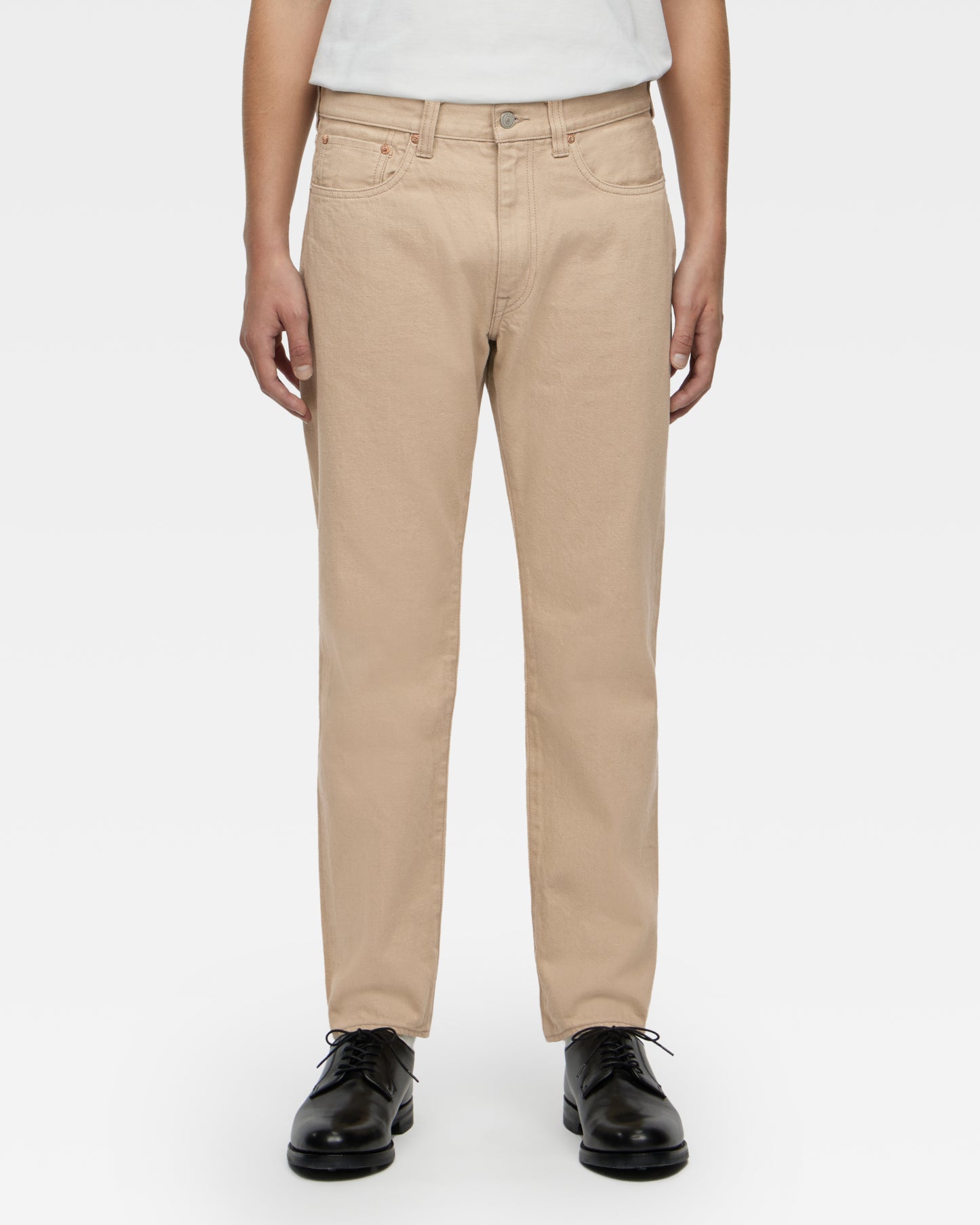 "KAKI-SHIBU" Dyed Denim Jeans Tapered Fit