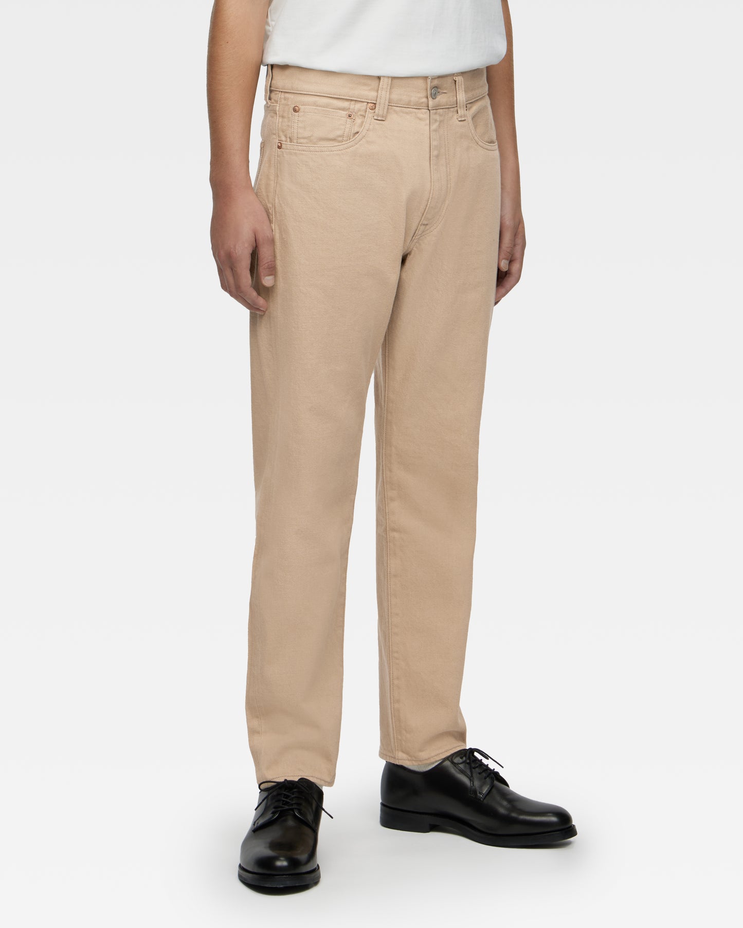 "KAKI-SHIBU" Dyed Denim Jeans Tapered Fit