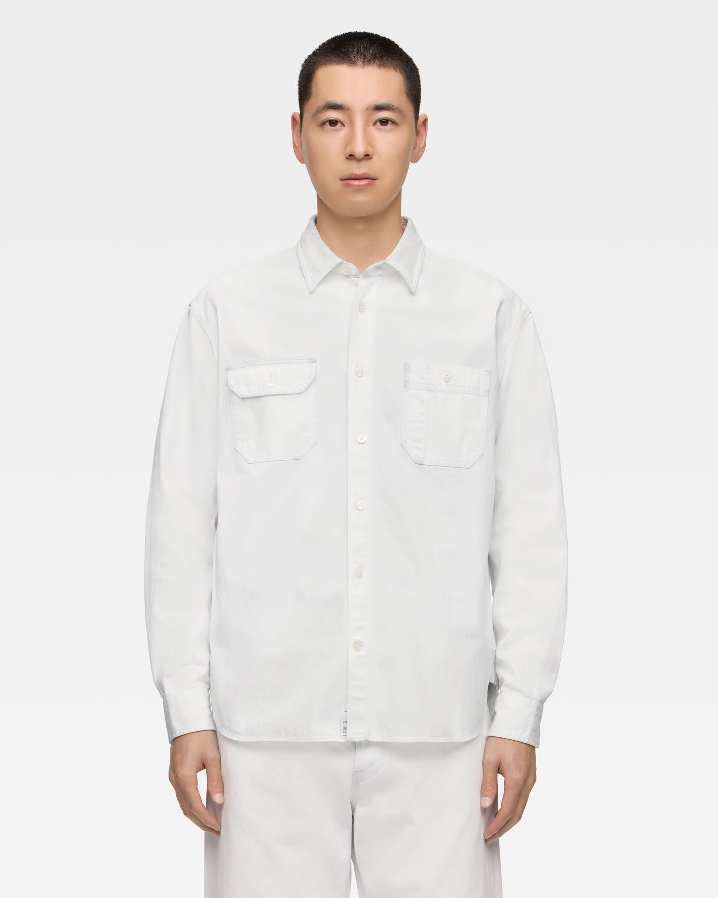 TRIPLE STITCH L/S DENIM SHIRT - HIGH FADE BLUE