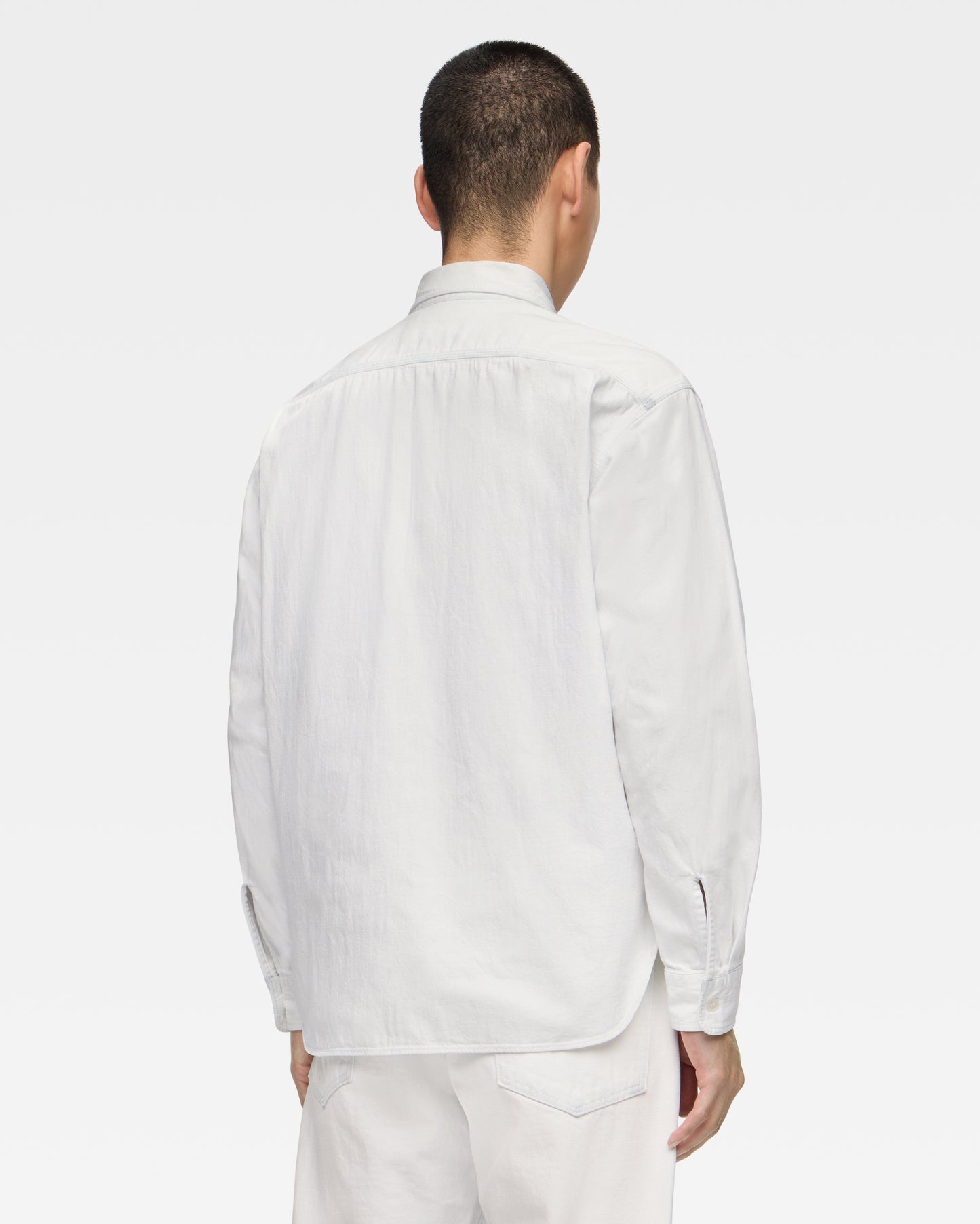 TRIPLE STITCH L/S DENIM SHIRT - HIGH FADE BLUE