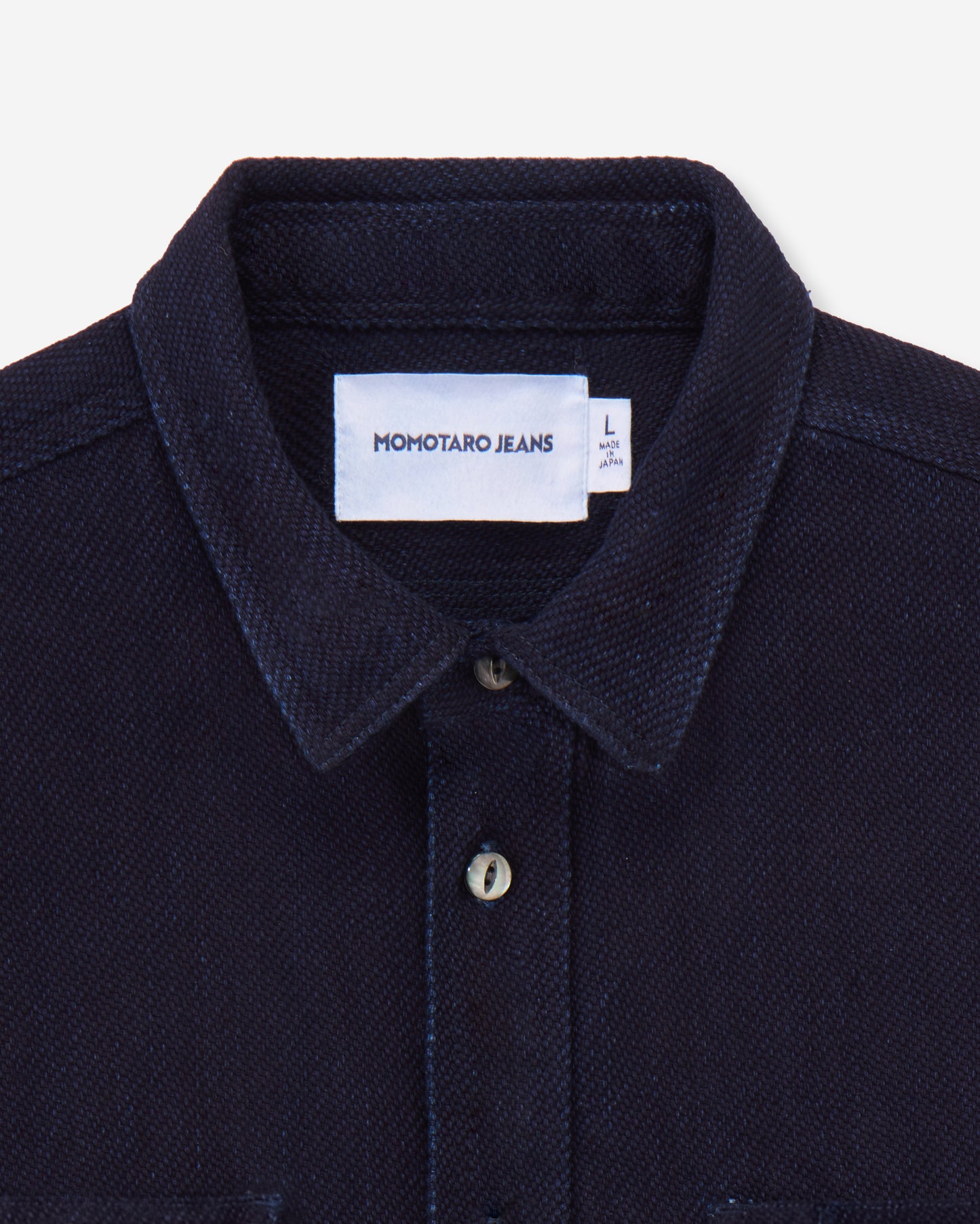 TRIPLE STITCH L/S DOBBY SHIRT - INDIGO