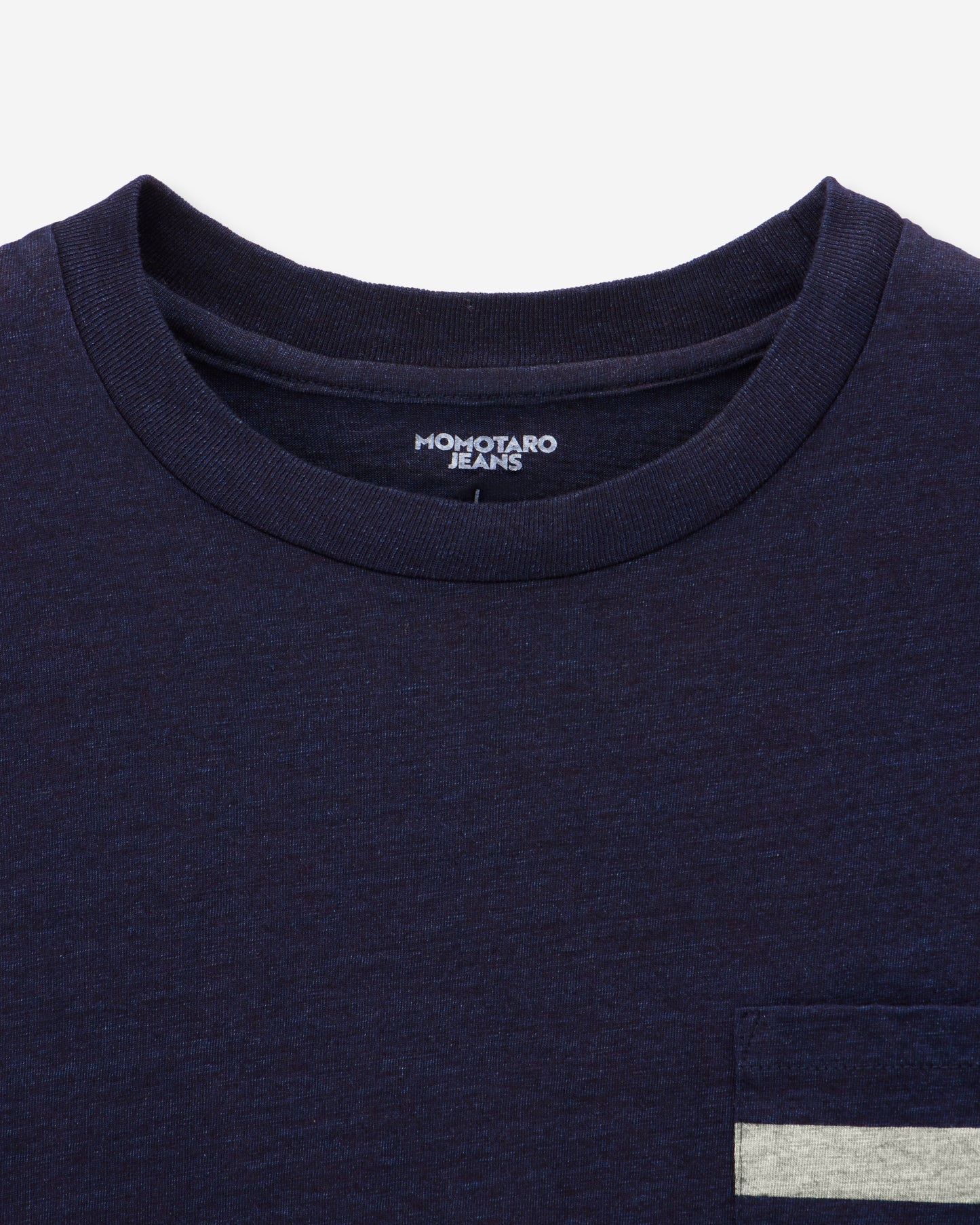 YARN DYED S/S POCKET TEE - INDIGO