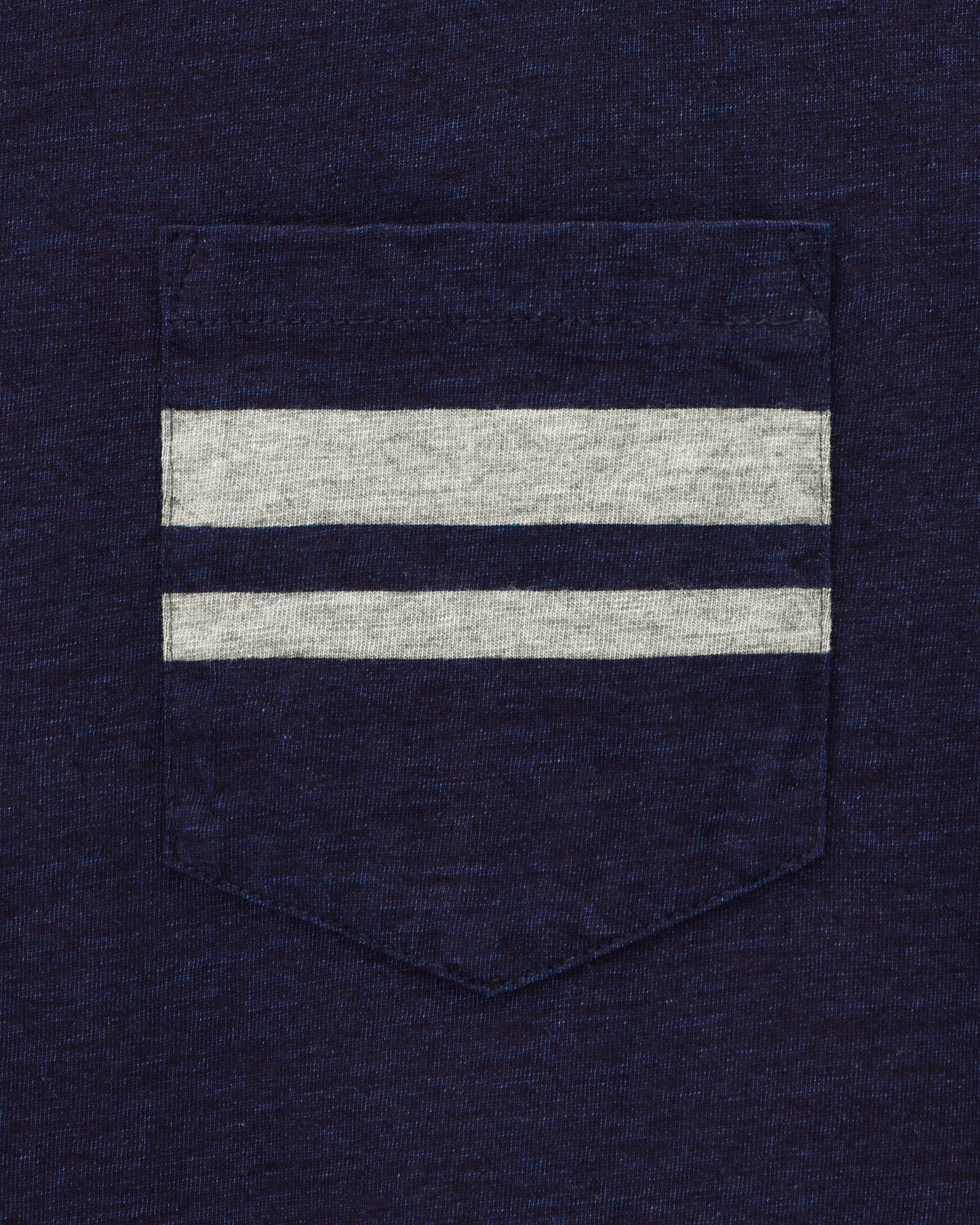 YARN DYED S/S POCKET TEE - INDIGO