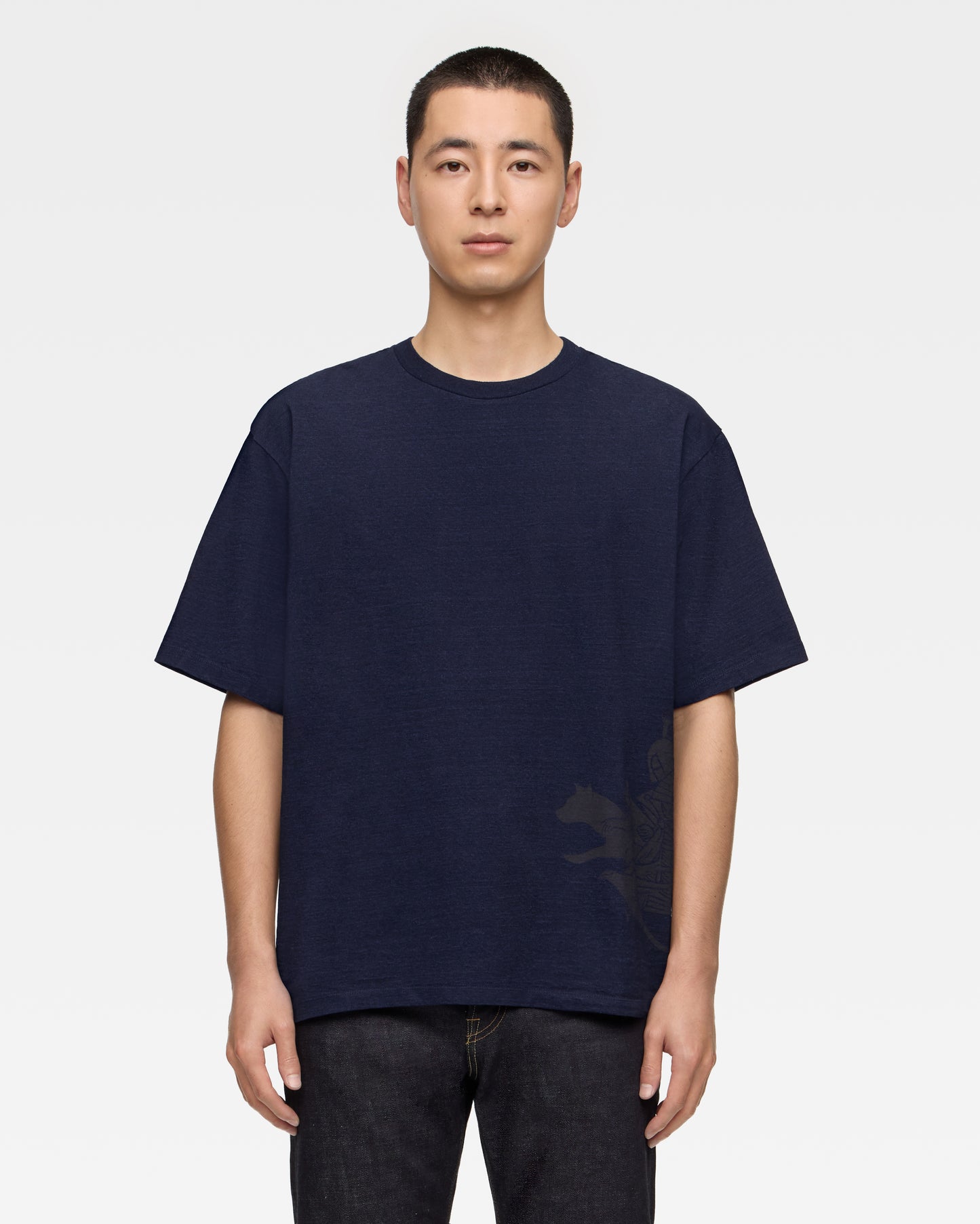 YARN DYED S/S TEE - MOMOTARO
