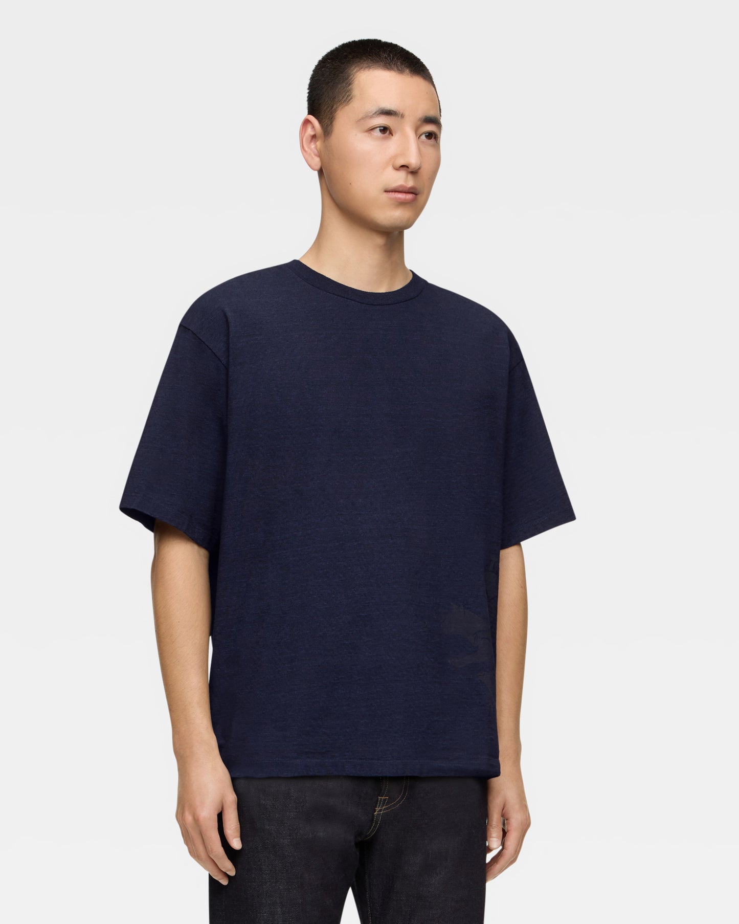 YARN DYED S/S TEE - MOMOTARO
