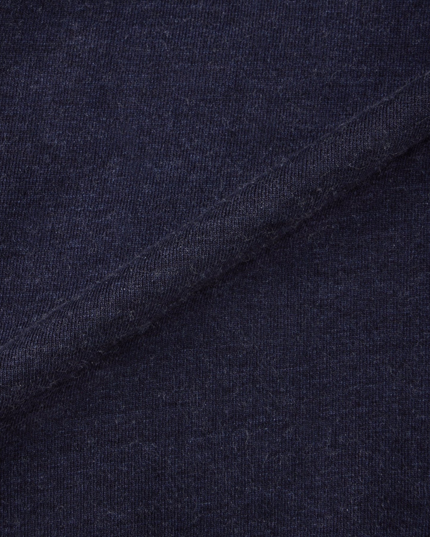 INDIGO SWEAT CREW NECK PO - YARN DYED - MOMOTARO JEANS