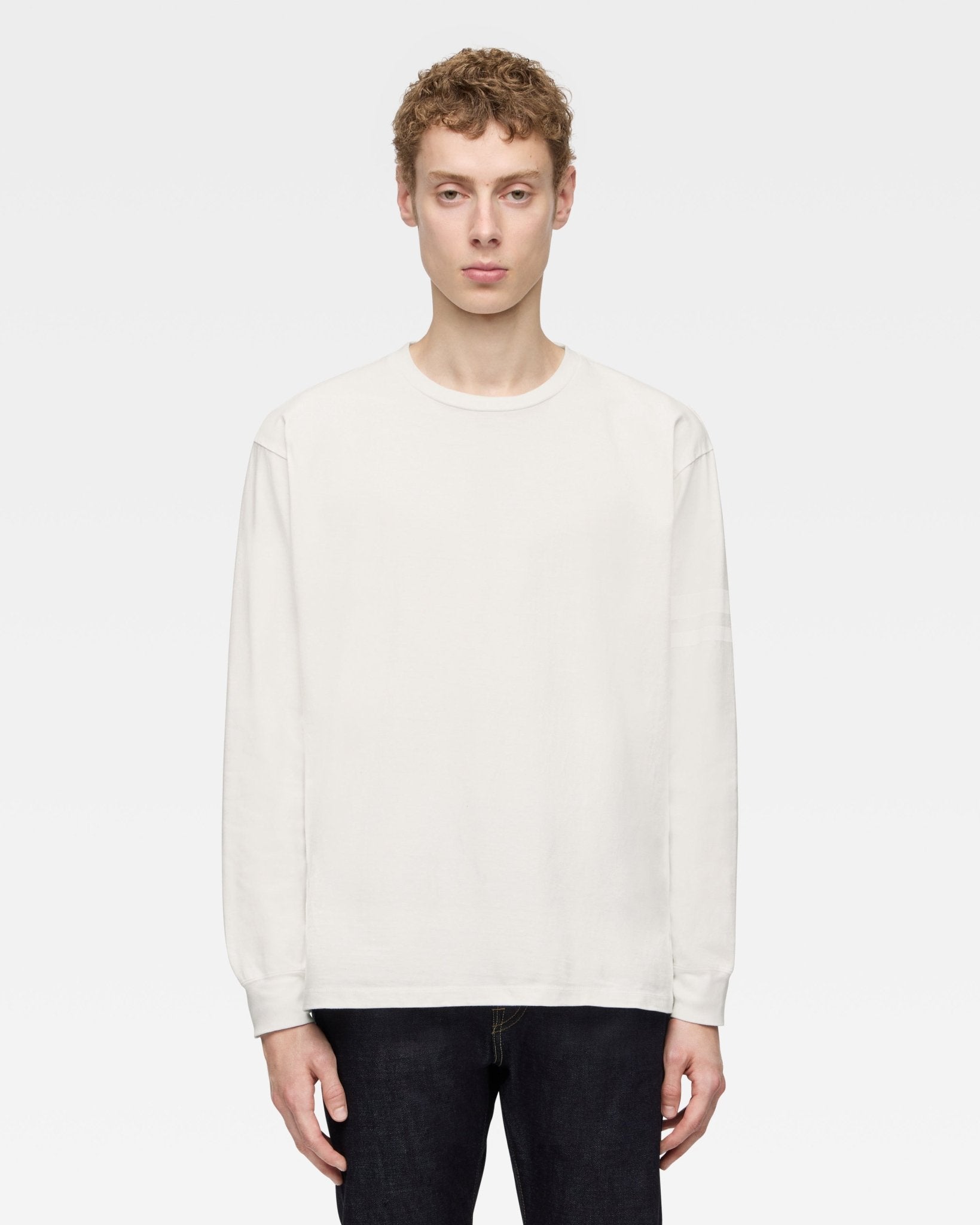 SONMIN TEE WHT Lサイズ ZIMBABWE COTTON L/S TEE – MOMOTARO JEANS