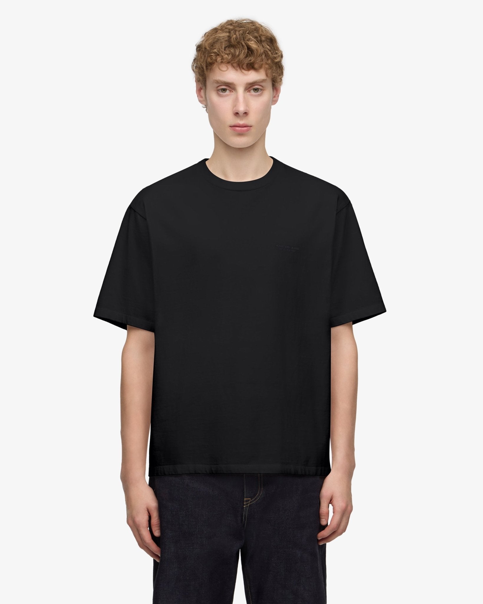ZIMBABWE COTTON S/S TEE - TOKUNO BLUE – MOMOTARO JEANS