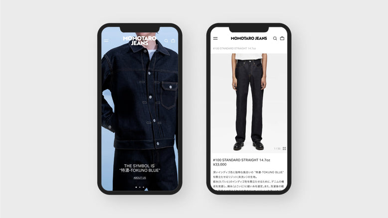 MOMOTARO JEANS Brand Site Renewal