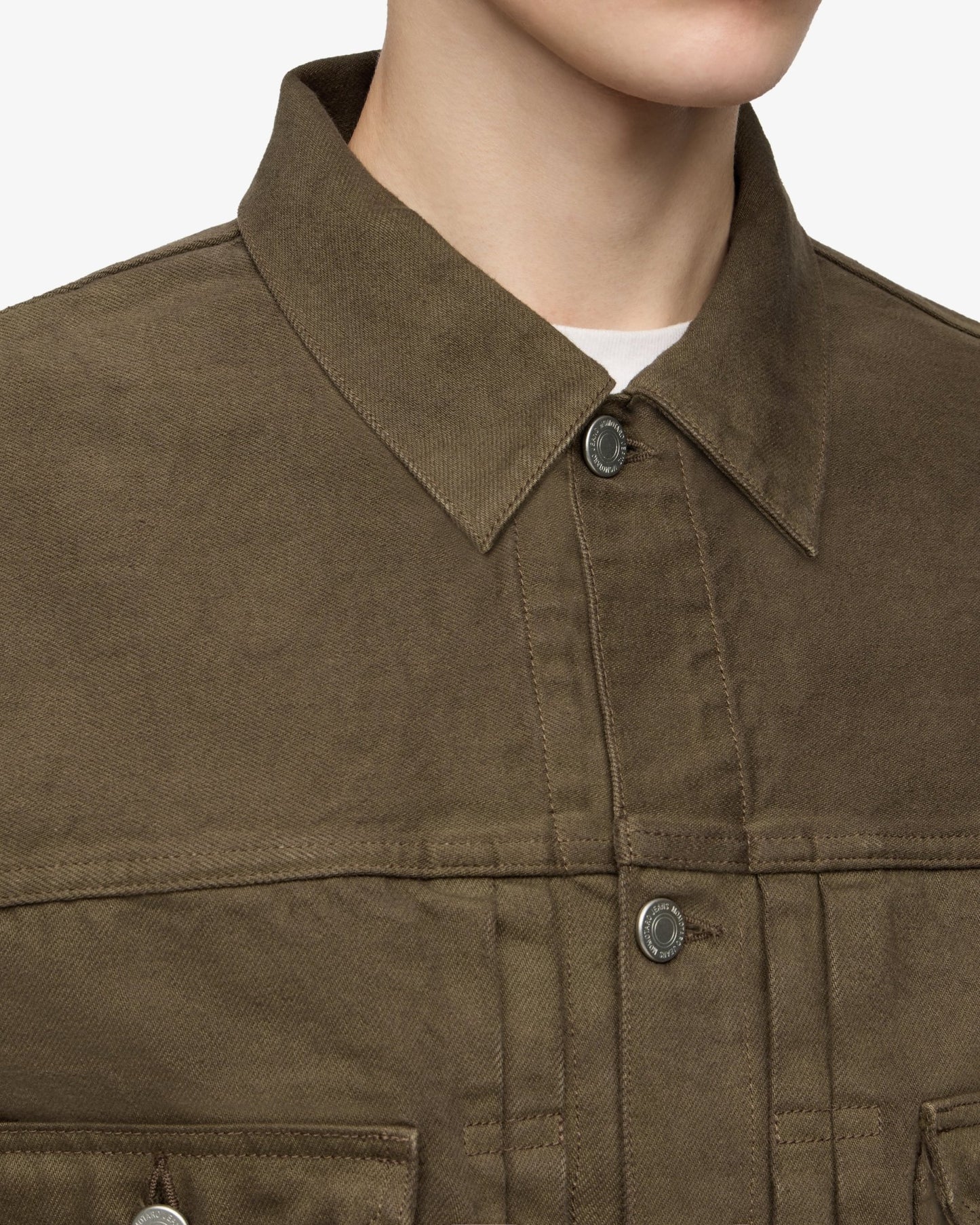 002 DENIM JACKET - MOSS - MOMOTARO JEANS