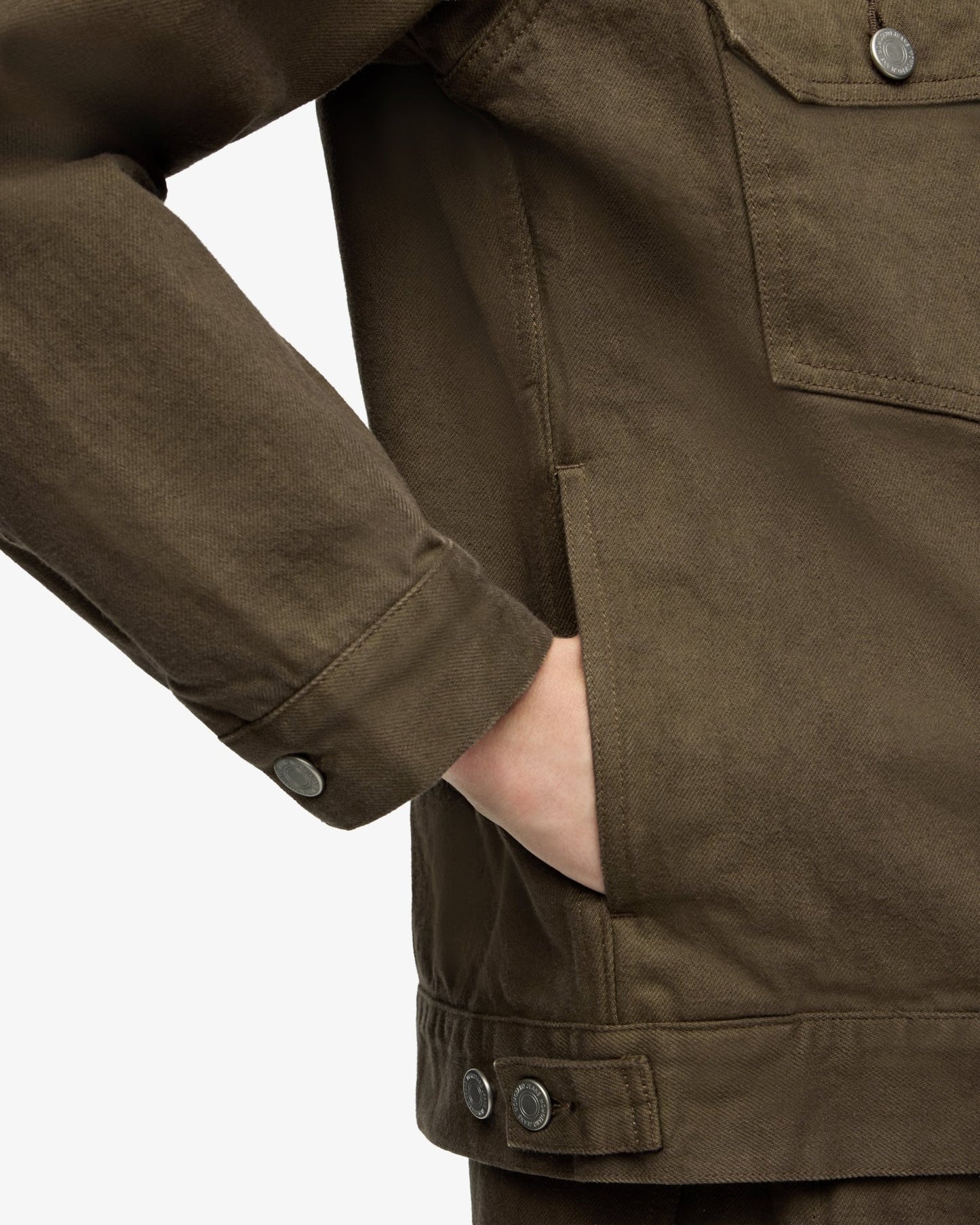 002 DENIM JACKET - MOSS - MOMOTARO JEANS