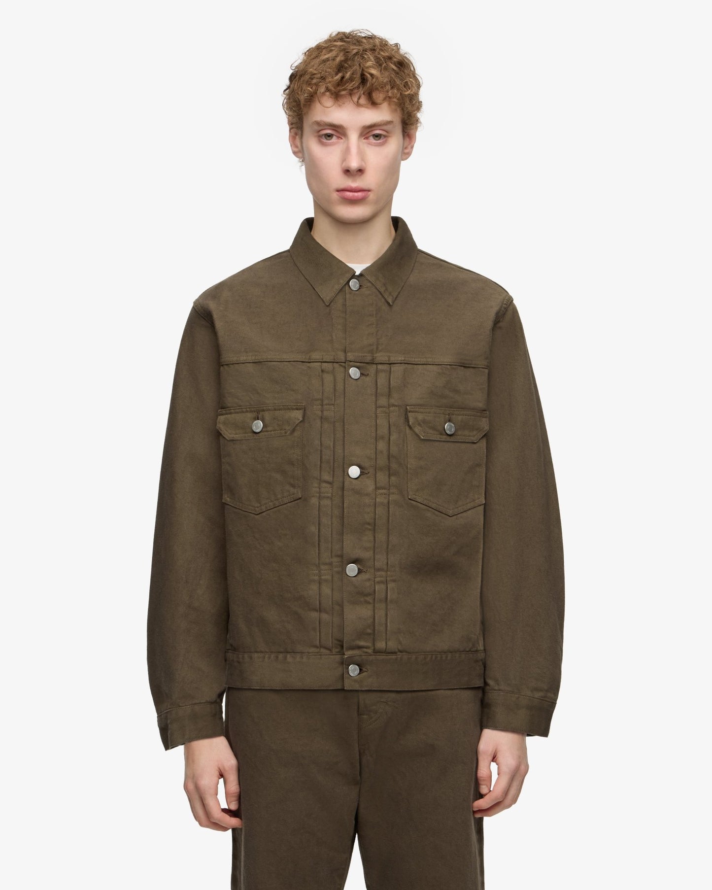 002 DENIM JACKET - MOSS - MOMOTARO JEANS