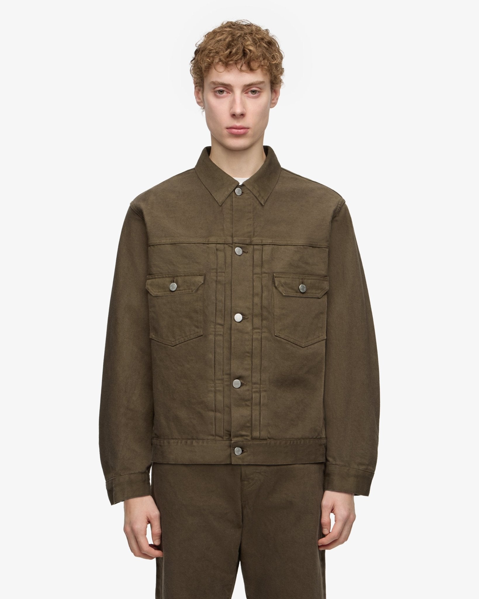 002 DENIM JACKET - MOSS - MOMOTARO JEANS