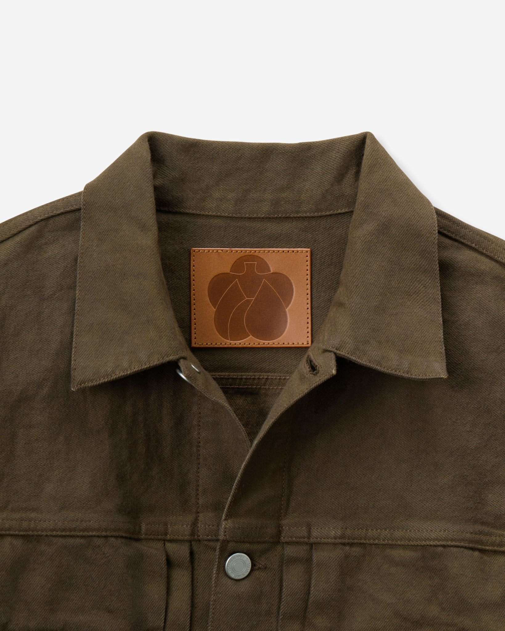 002 DENIM JACKET - MOSS - MOMOTARO JEANS