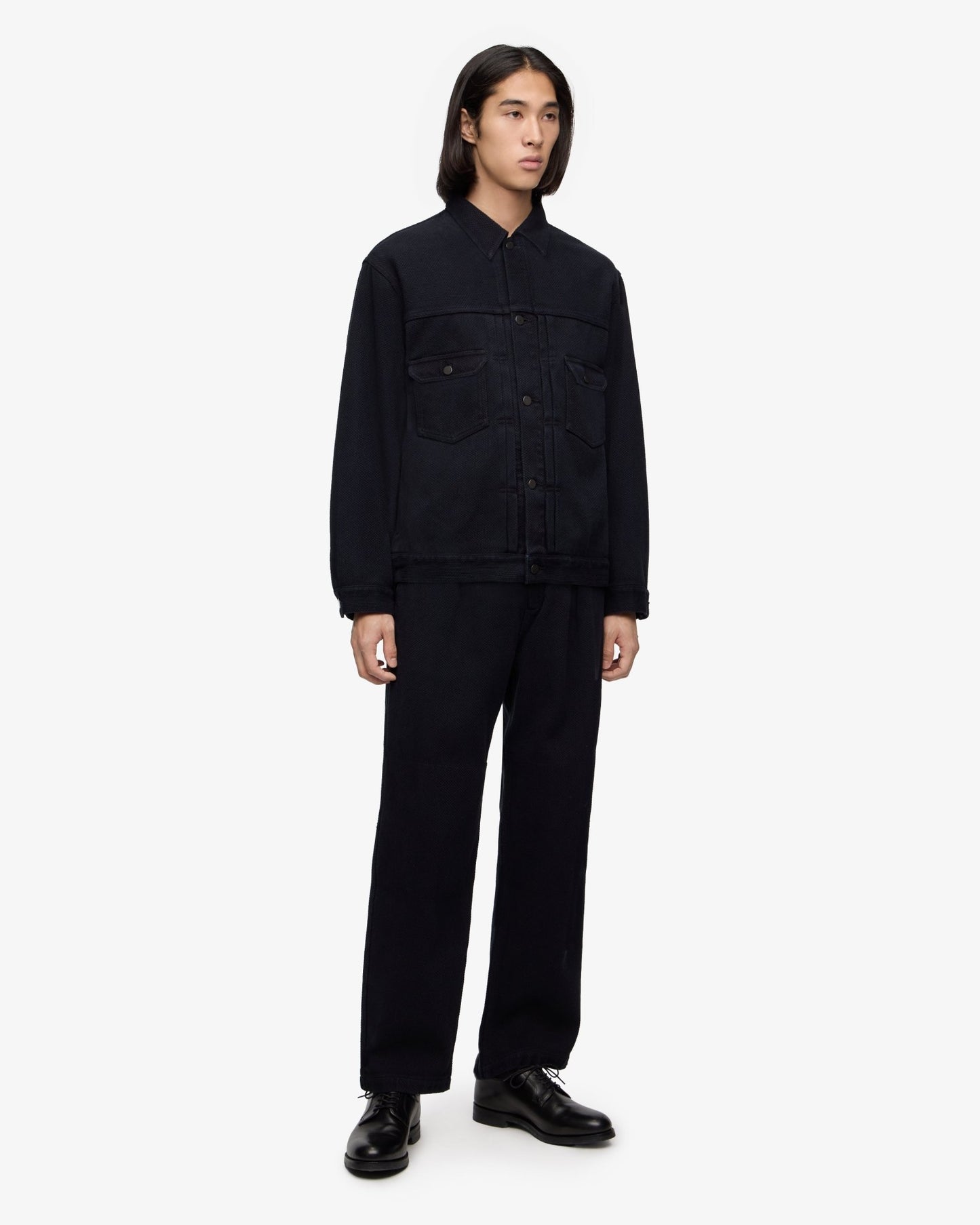 002 SASHIKO JACKET - OVERDYE - MOMOTARO JEANS
