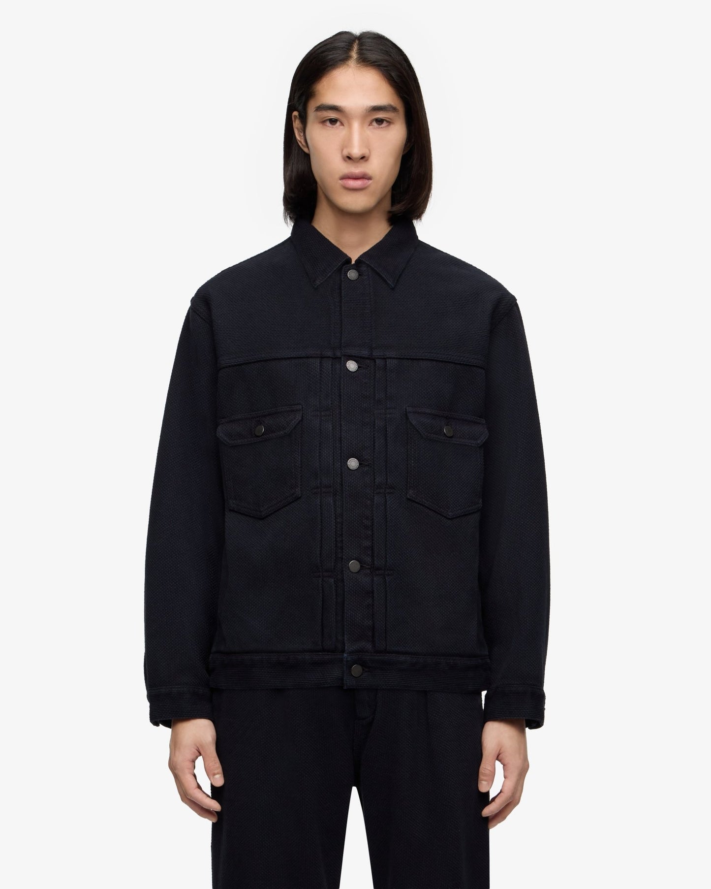 002 SASHIKO JACKET - OVERDYE - MOMOTARO JEANS