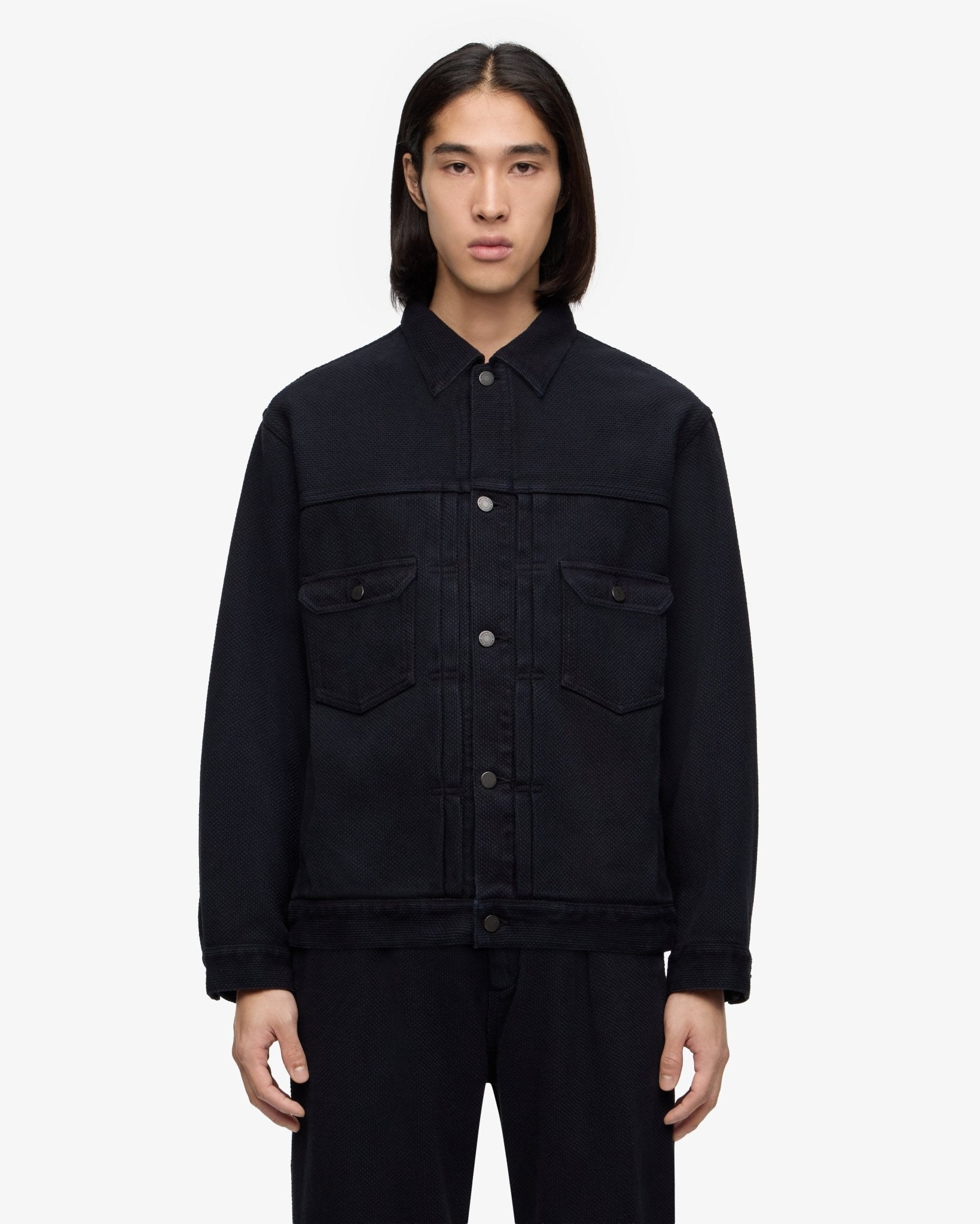 002 SASHIKO JACKET - OVERDYE - MOMOTARO JEANS