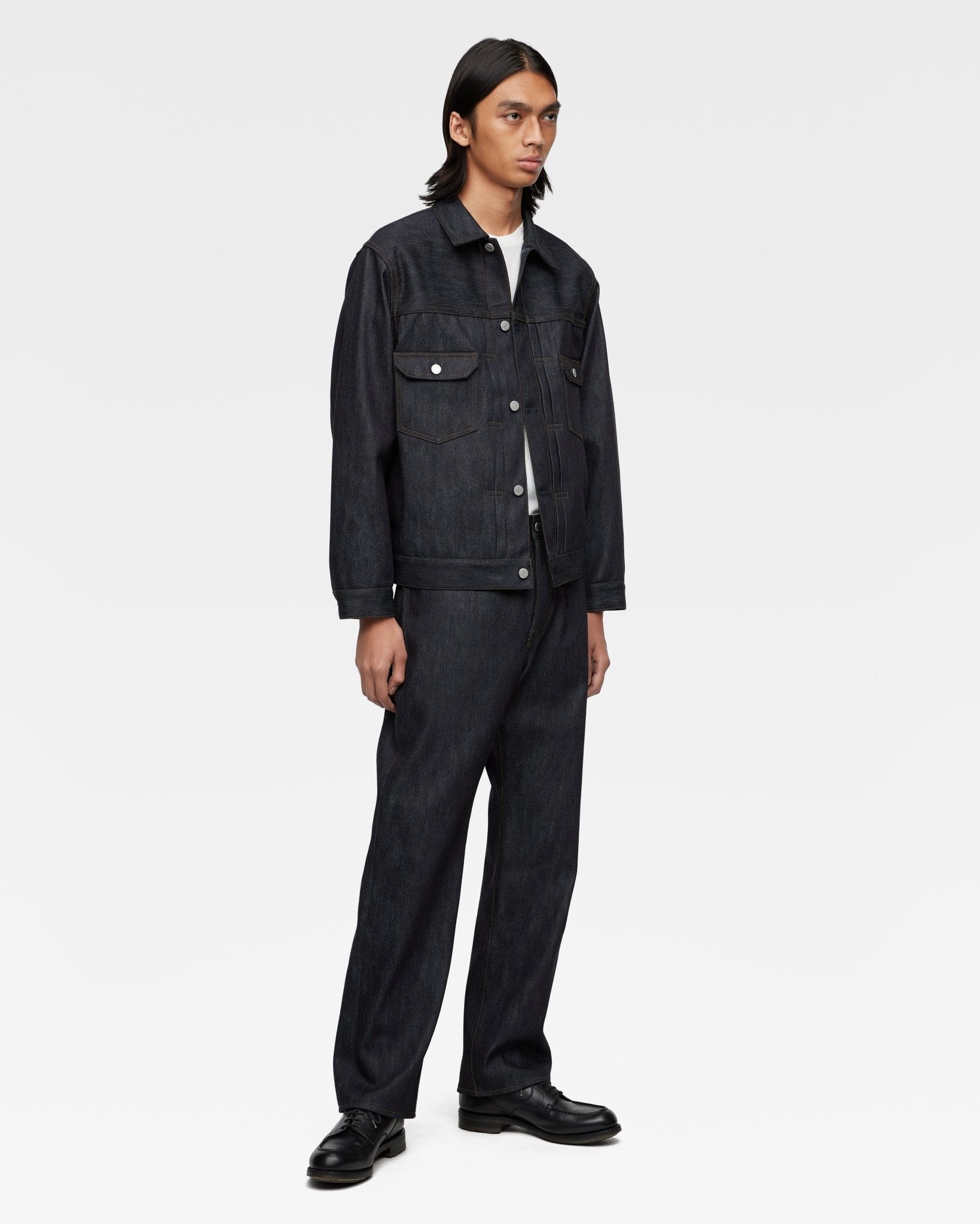 100 CASHMERE STRAIGHT 13.7oz - MOMOTARO JEANS