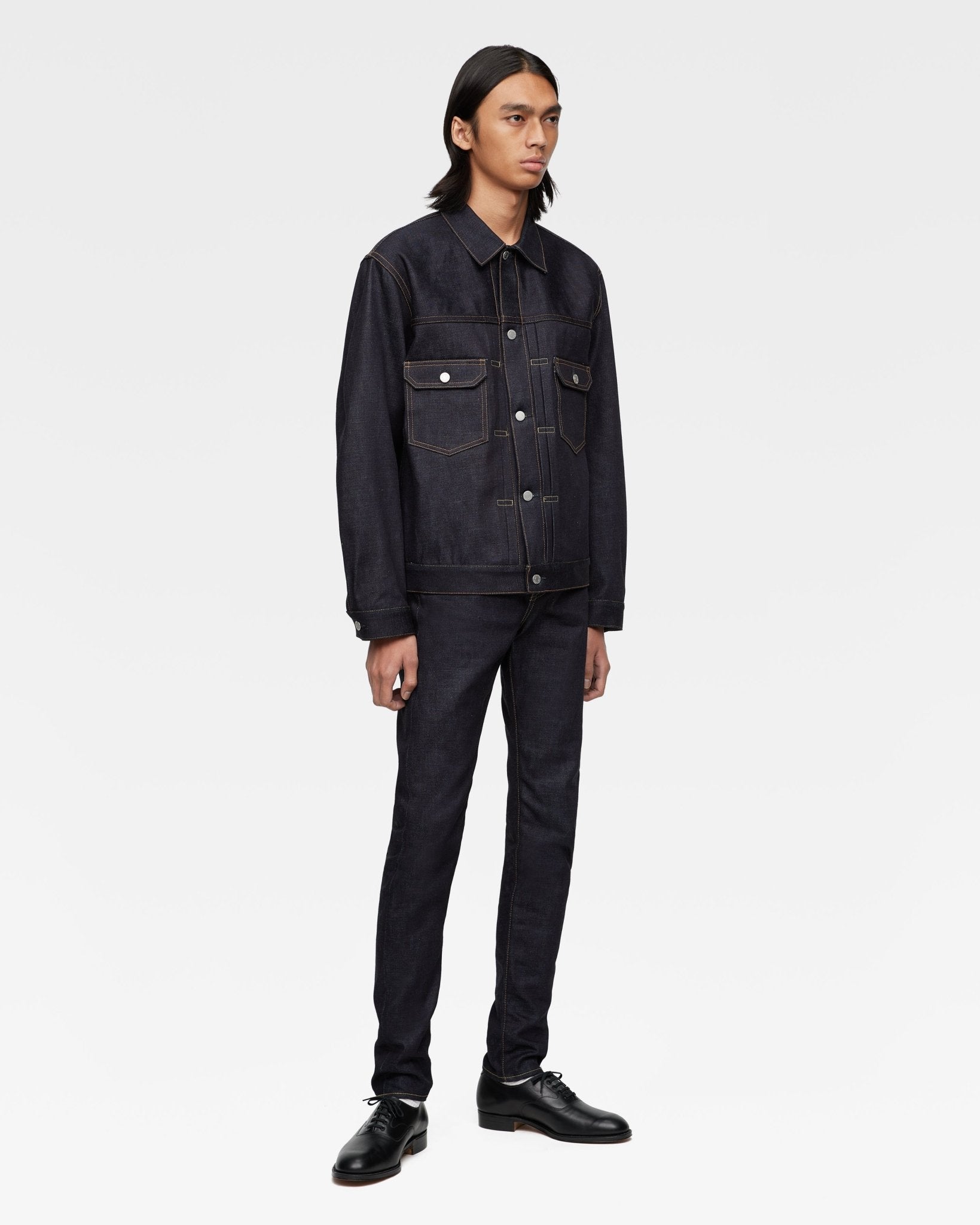 店舗用品 shintaro 300 STANDARD SLIM 14.7oz – MOMOTARO JEANS