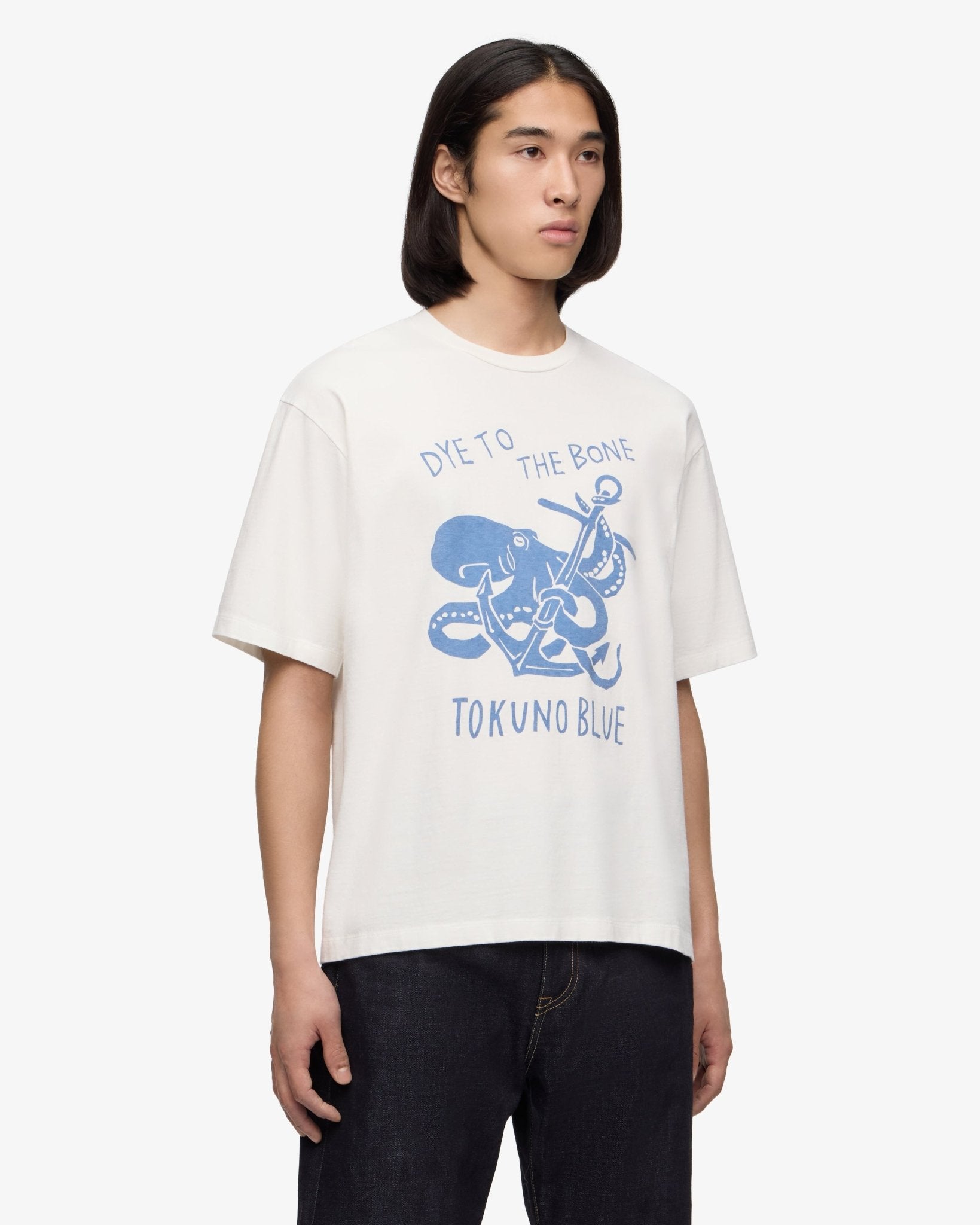 【4月下旬販売開始】ZIMBABWE COTTON S/S TEE - OCTOPUS - MOMOTARO JEANS