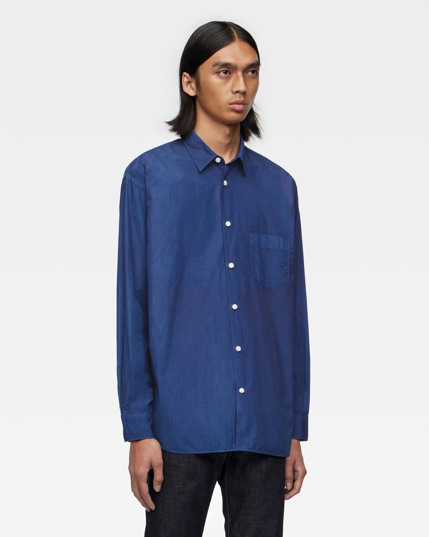 BROAD L/S SHIRT - NATURAL INDIGO