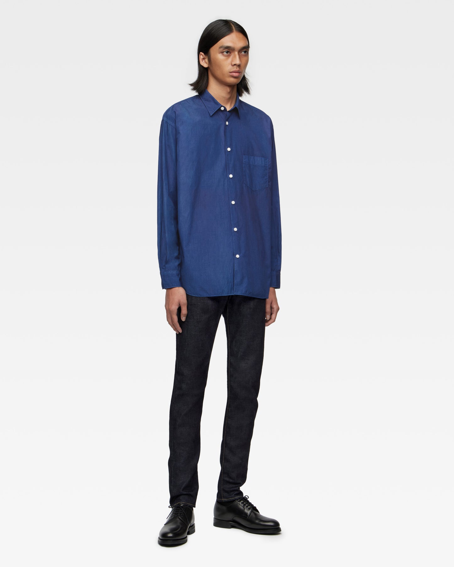 BROAD L/S SHIRT - NATURAL INDIGO