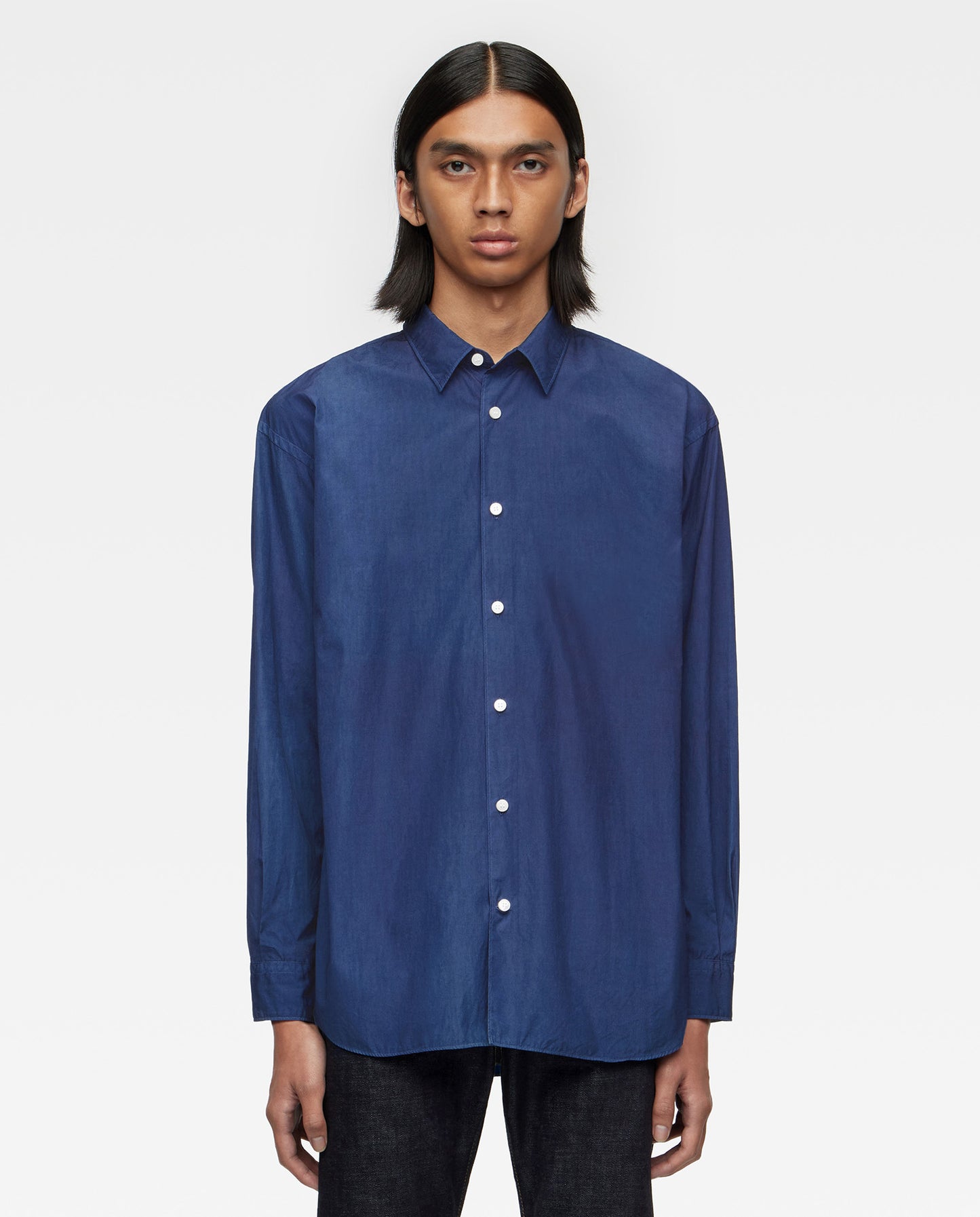 BROAD L/S SHIRT - NATURAL INDIGO