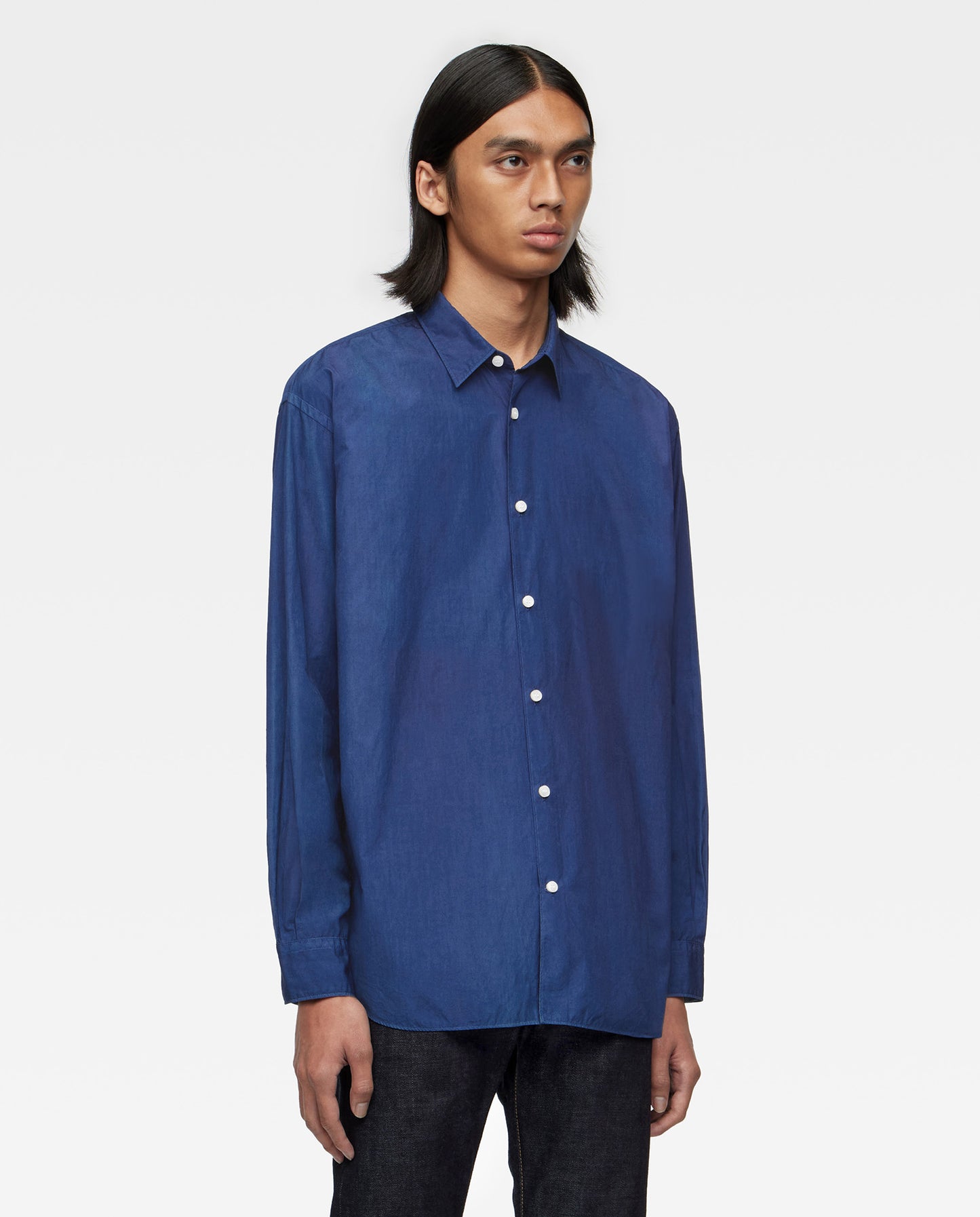 BROAD L/S SHIRT - NATURAL INDIGO