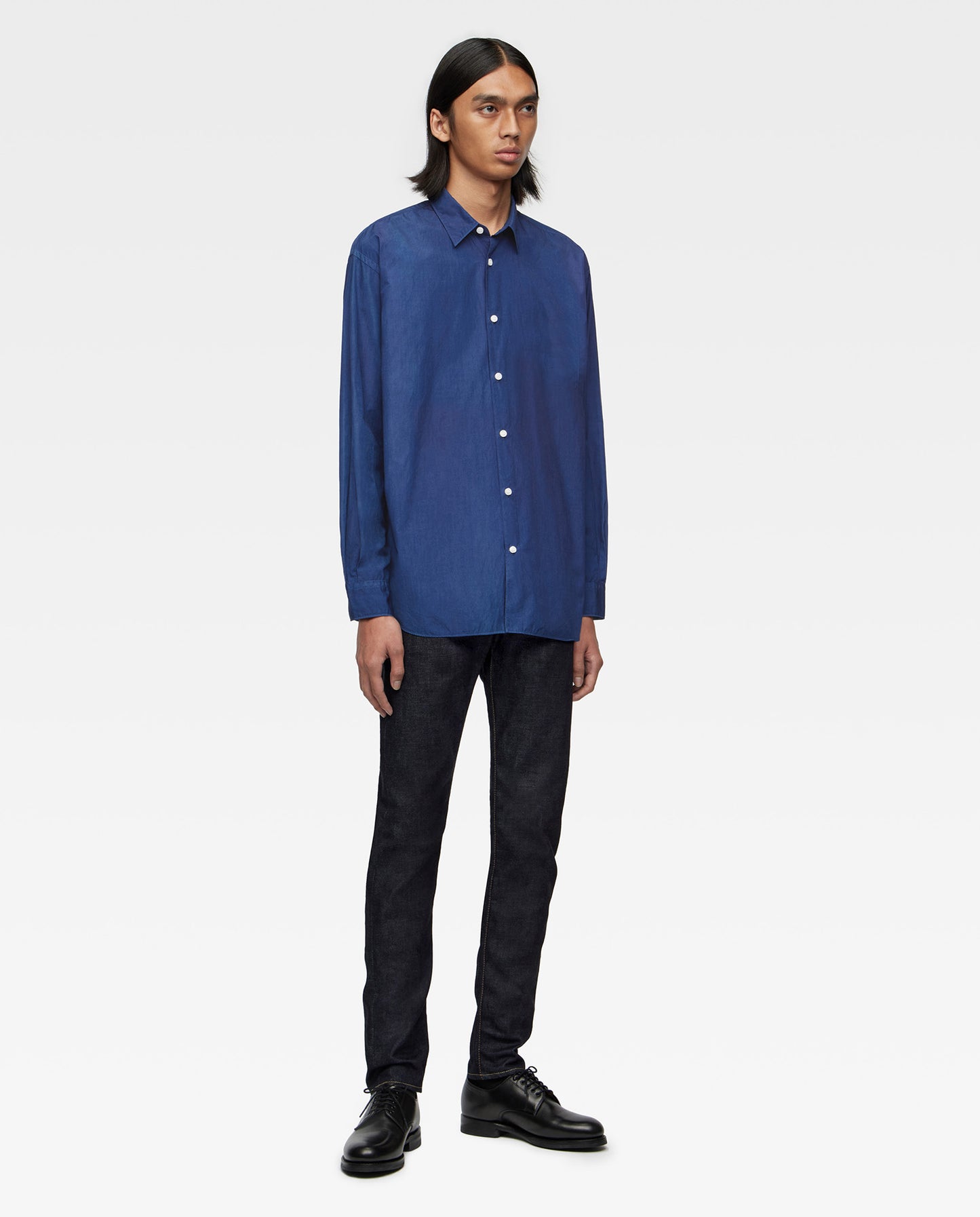 BROAD L/S SHIRT - NATURAL INDIGO