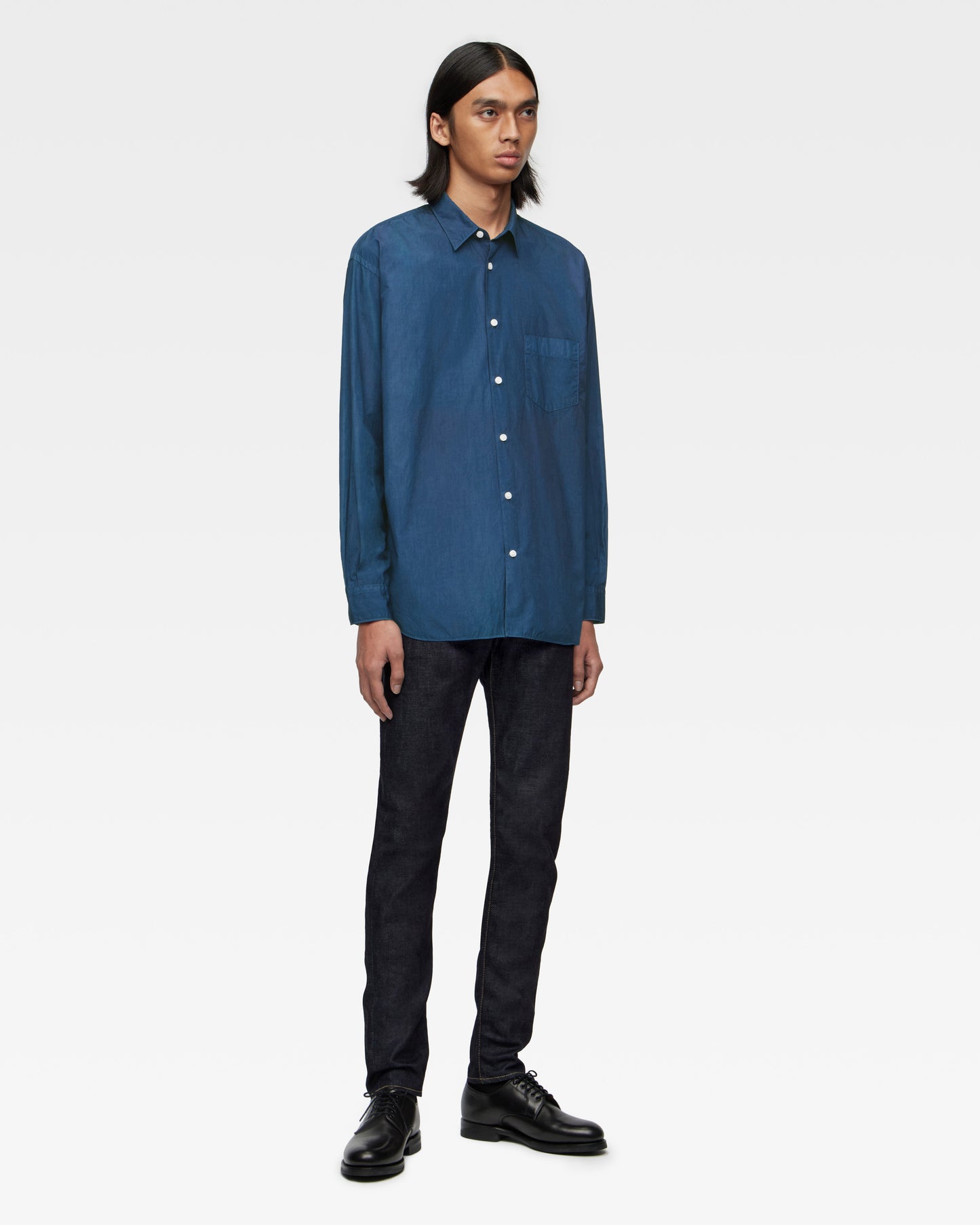 BROAD L/S SHIRT - NATURAL INDIGO