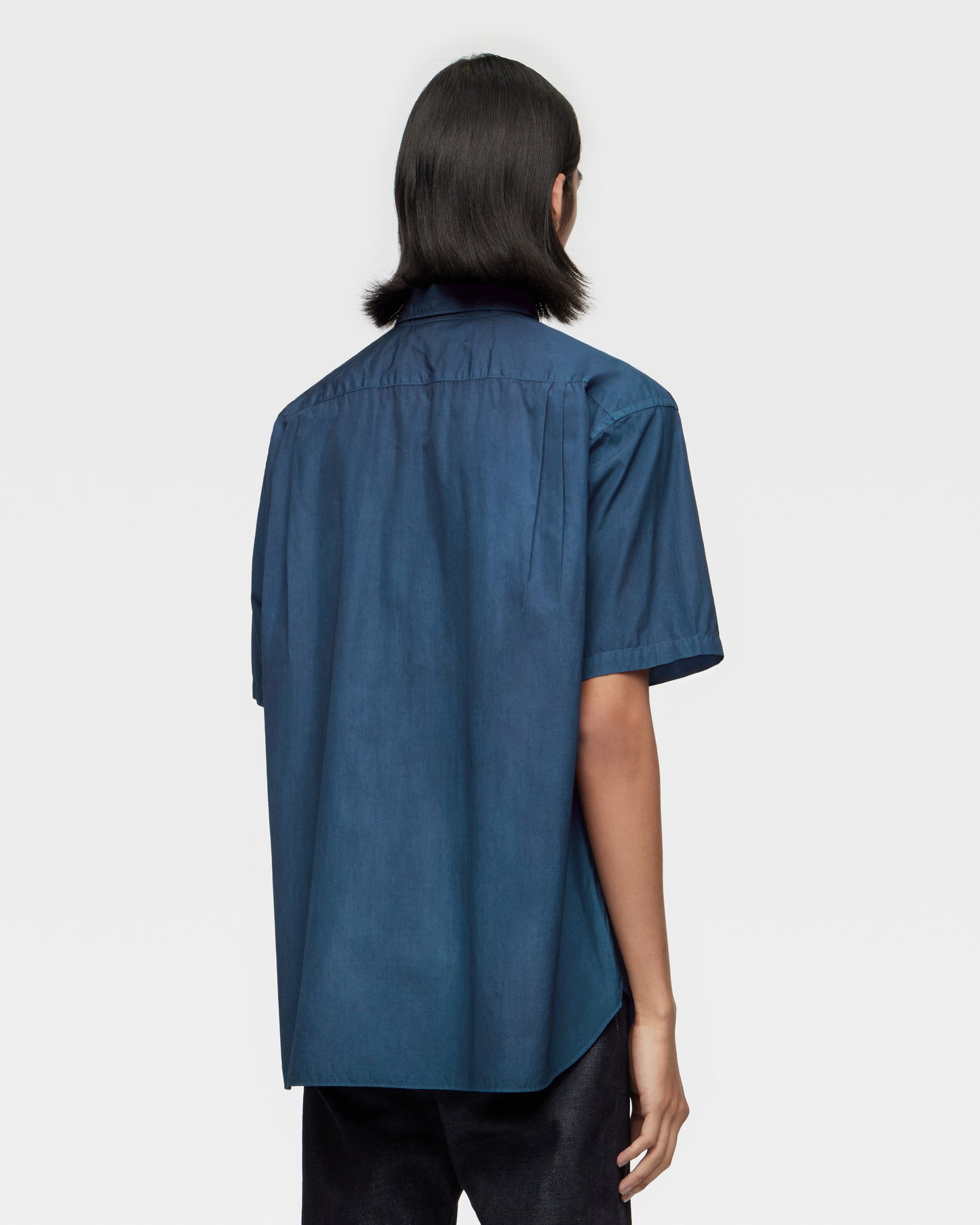 BROAD S/S SHIRT - NATURAL INDIGO