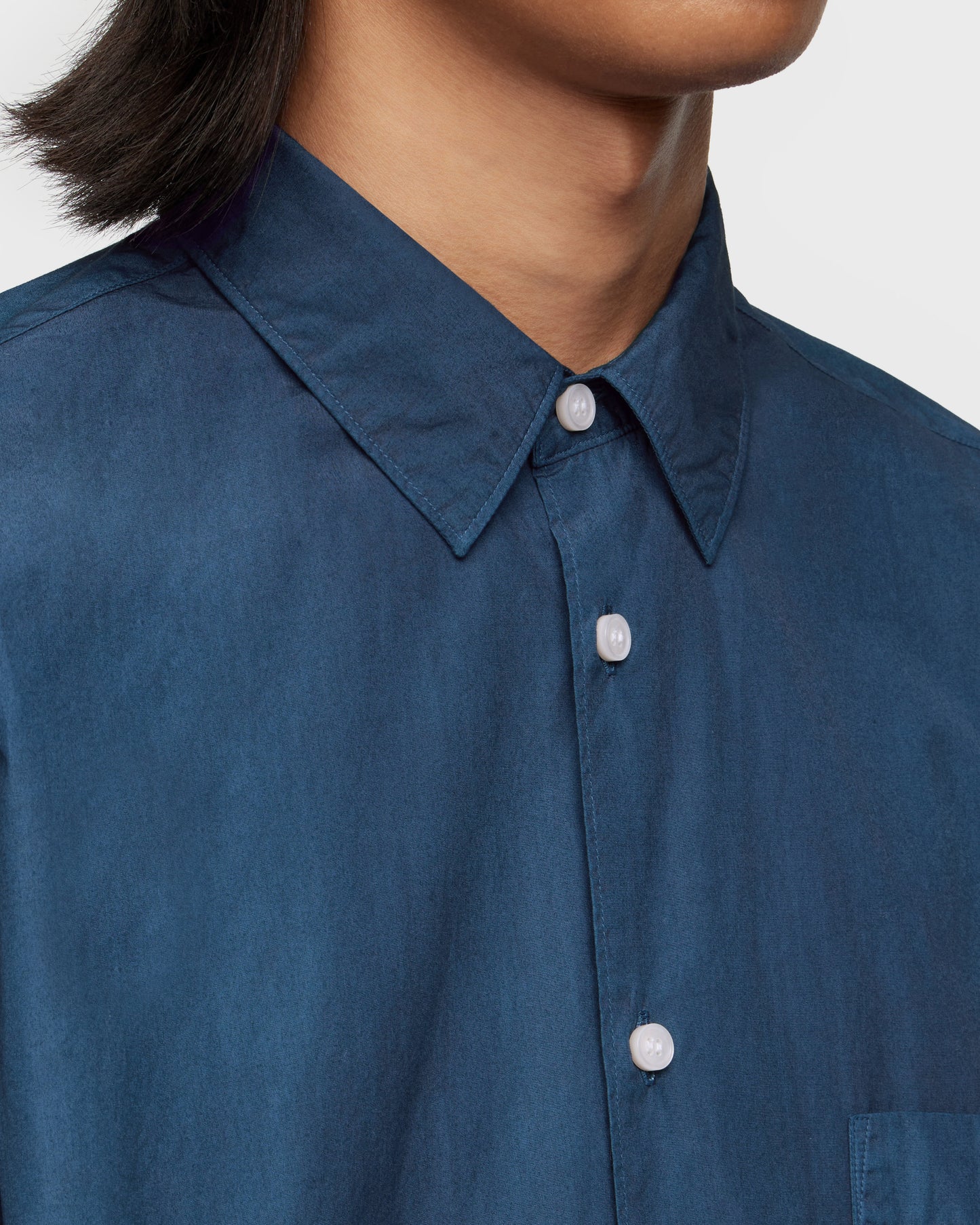 BROAD S/S SHIRT - NATURAL INDIGO