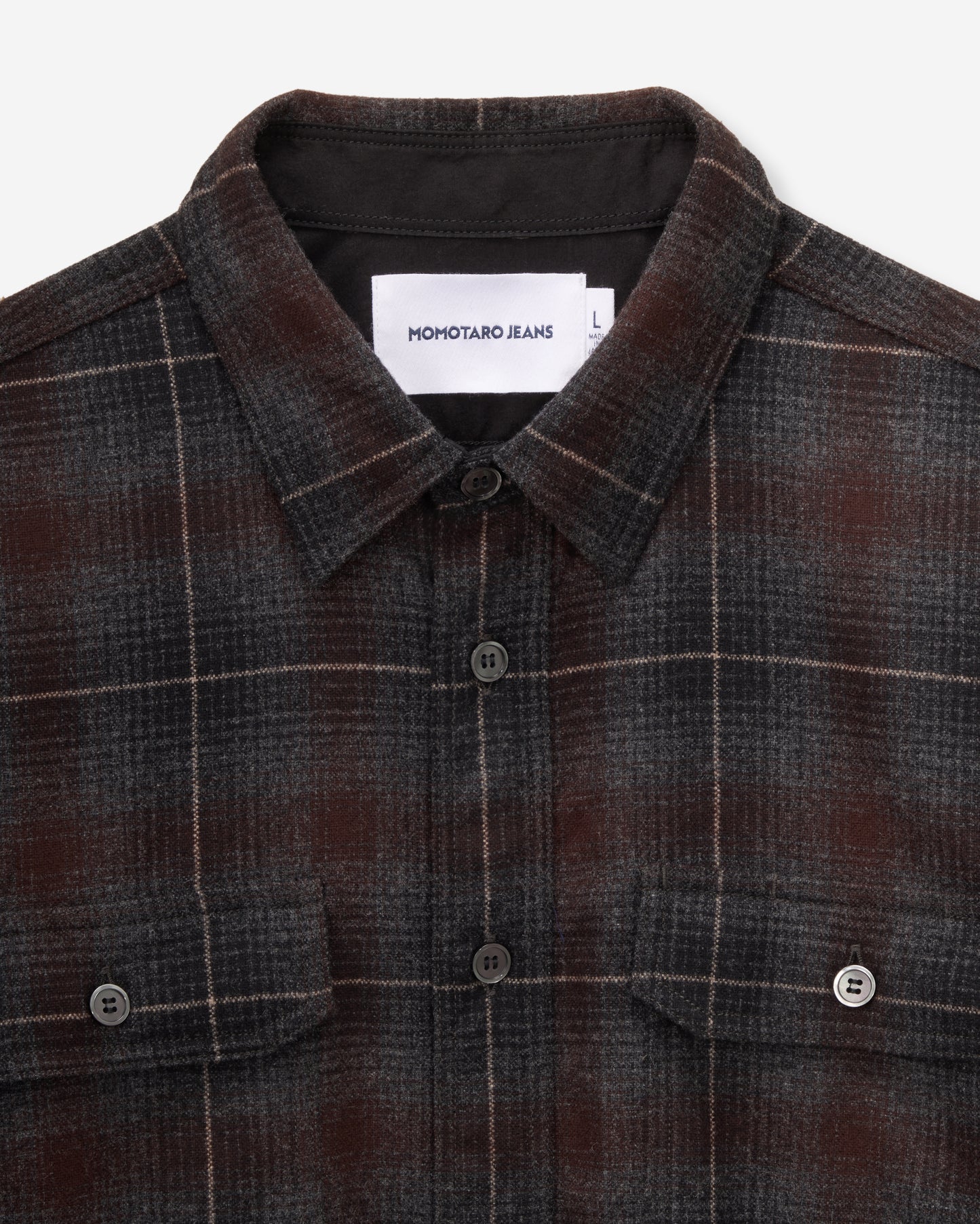 【近日販売予定】WOOL×CASHMERE OMBRE CHECK L/S SHIRT