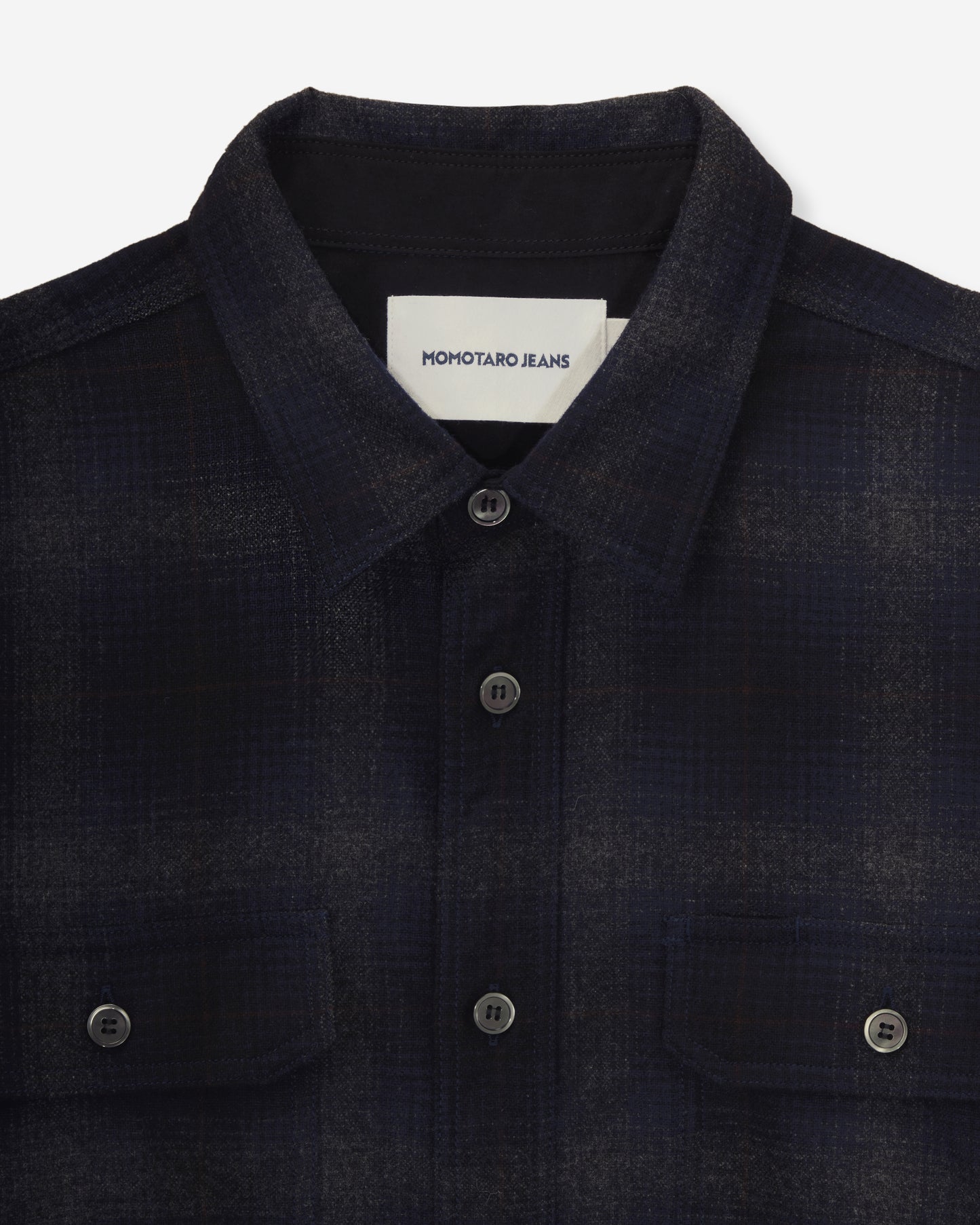 【近日販売予定】WOOL×CASHMERE OMBRE CHECK L/S SHIRT