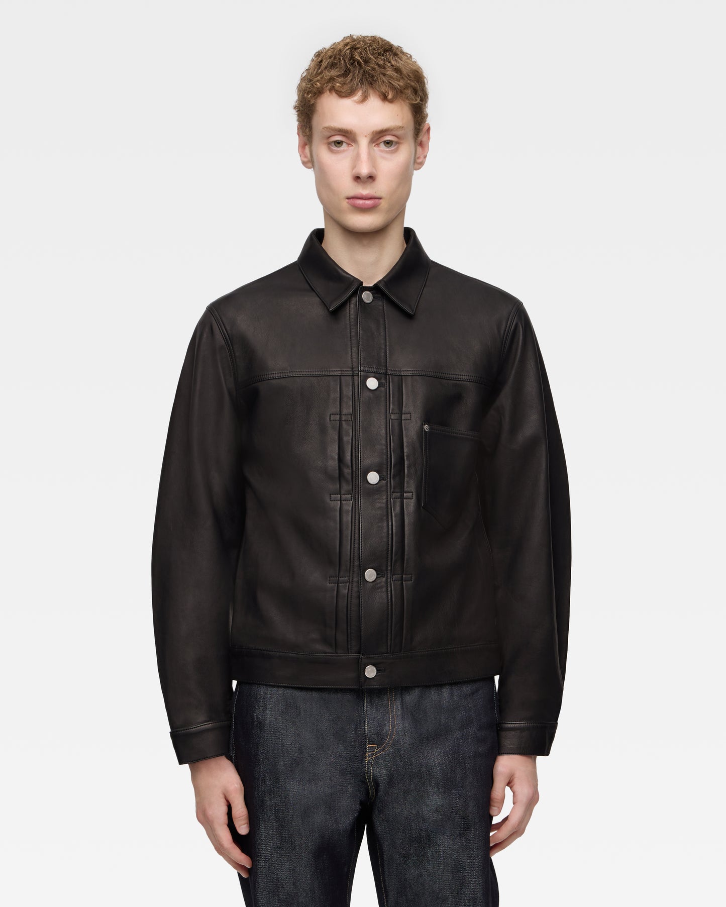 【近日販売予定】LEATHER BROUSON