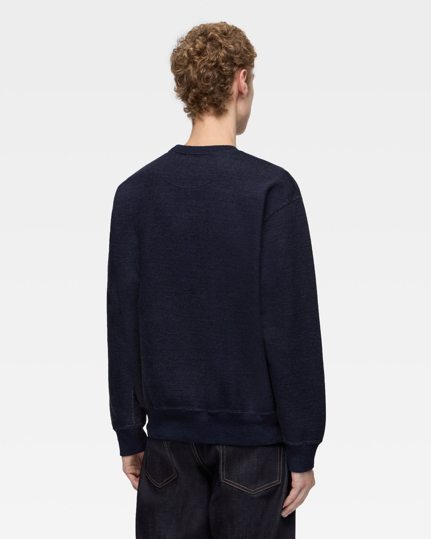 【近日販売予定】INDIGO SWEAT CREW NECK PO-YARN DYED