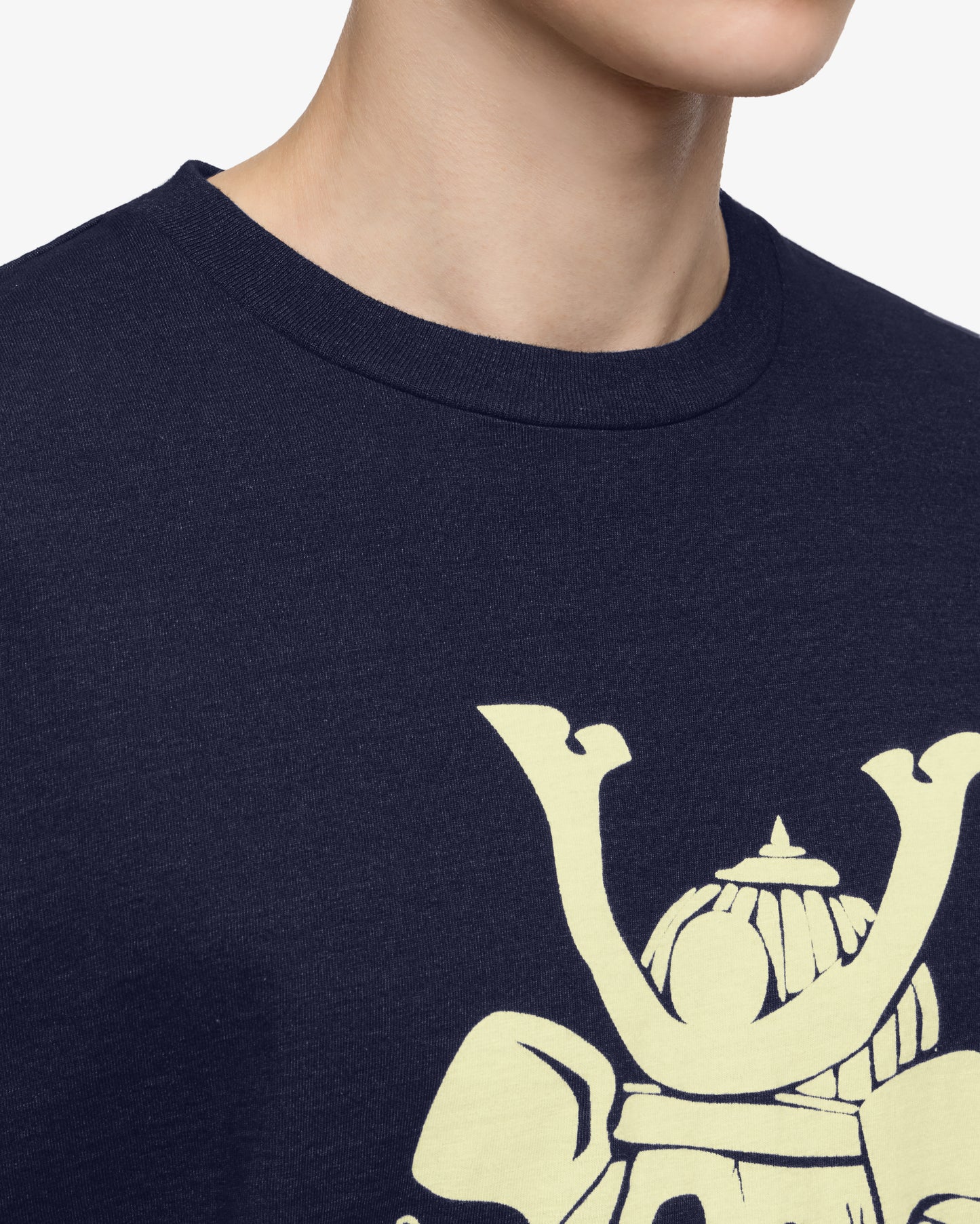 INDIGO YARN DYED TEE - SKULL