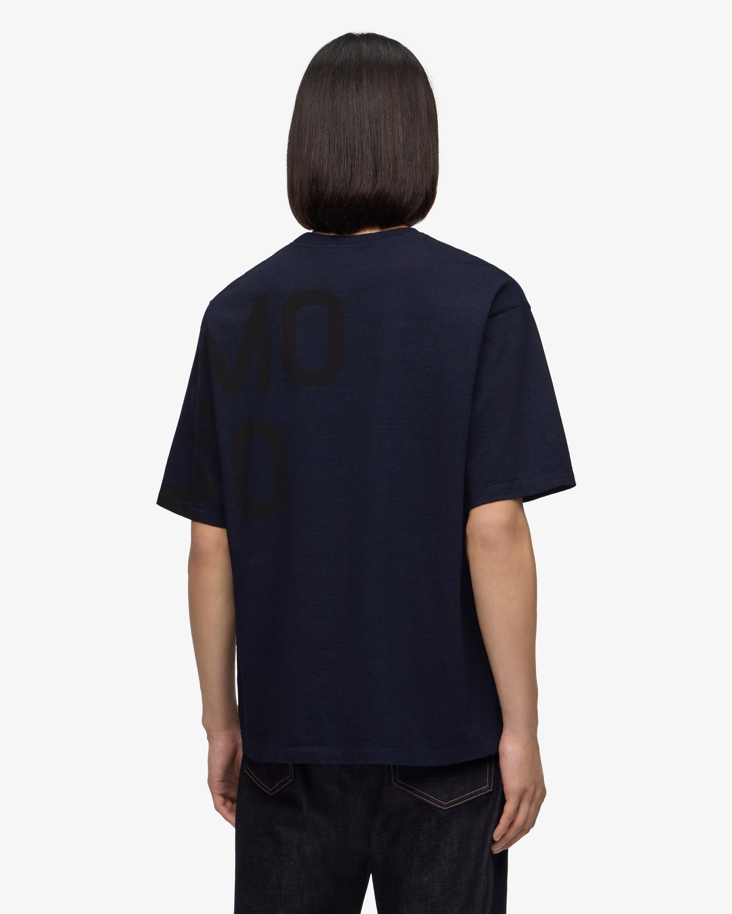 INDIGO YARN DYED S/S TEE - MOMOTARO