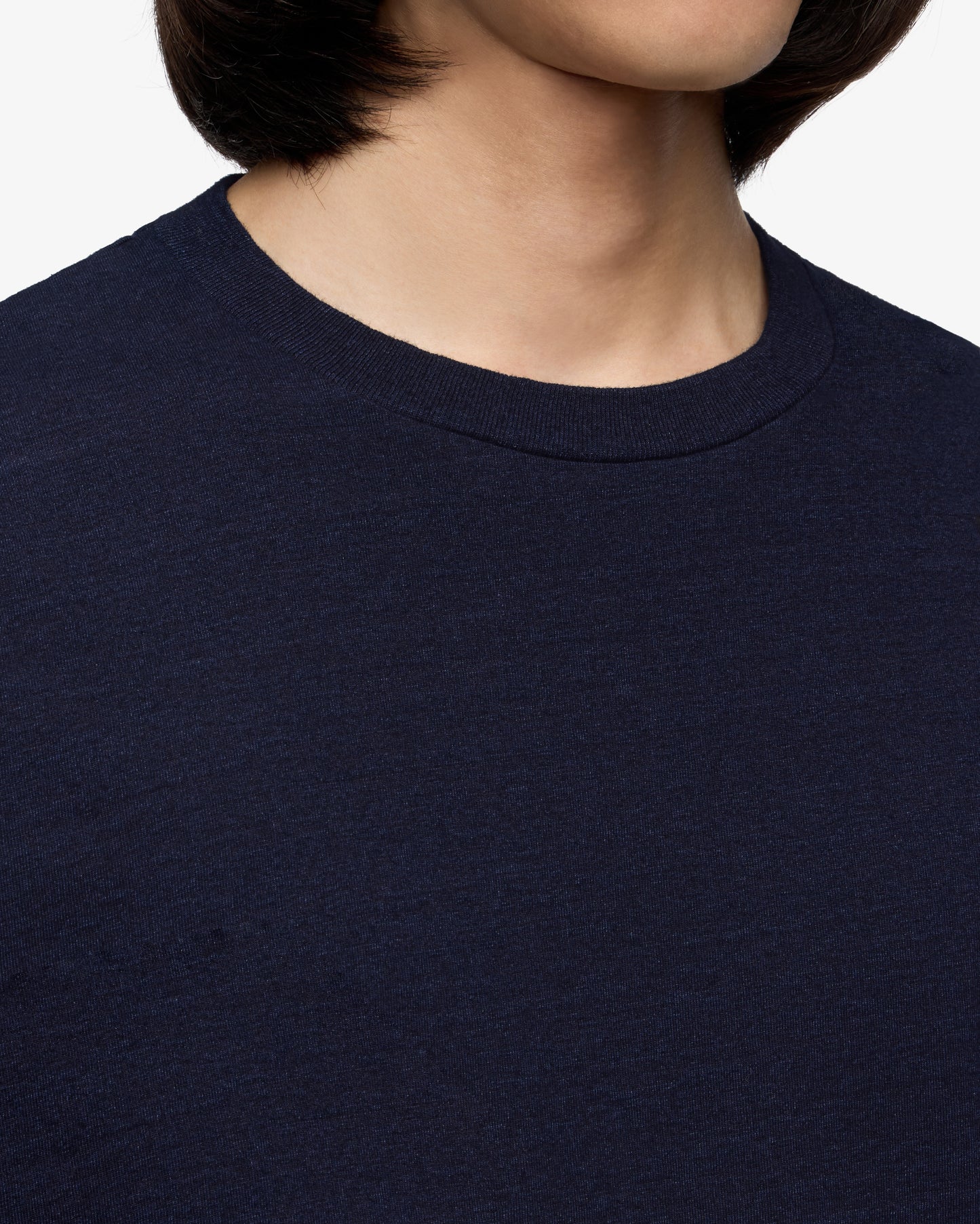 INDIGO YARN DYED S/S TEE - MOMOTARO