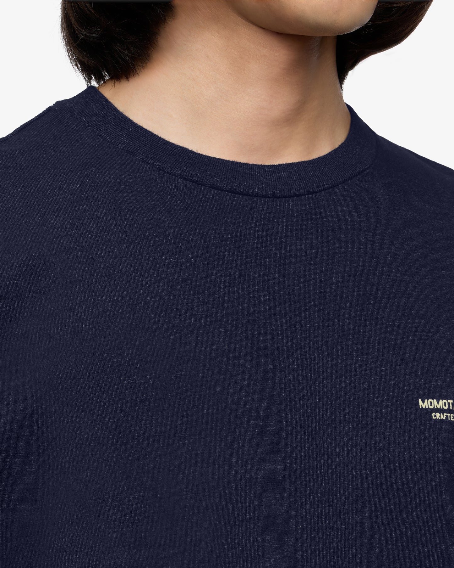 INDIGO YARN DYED TEE - TOKUNO BLUE